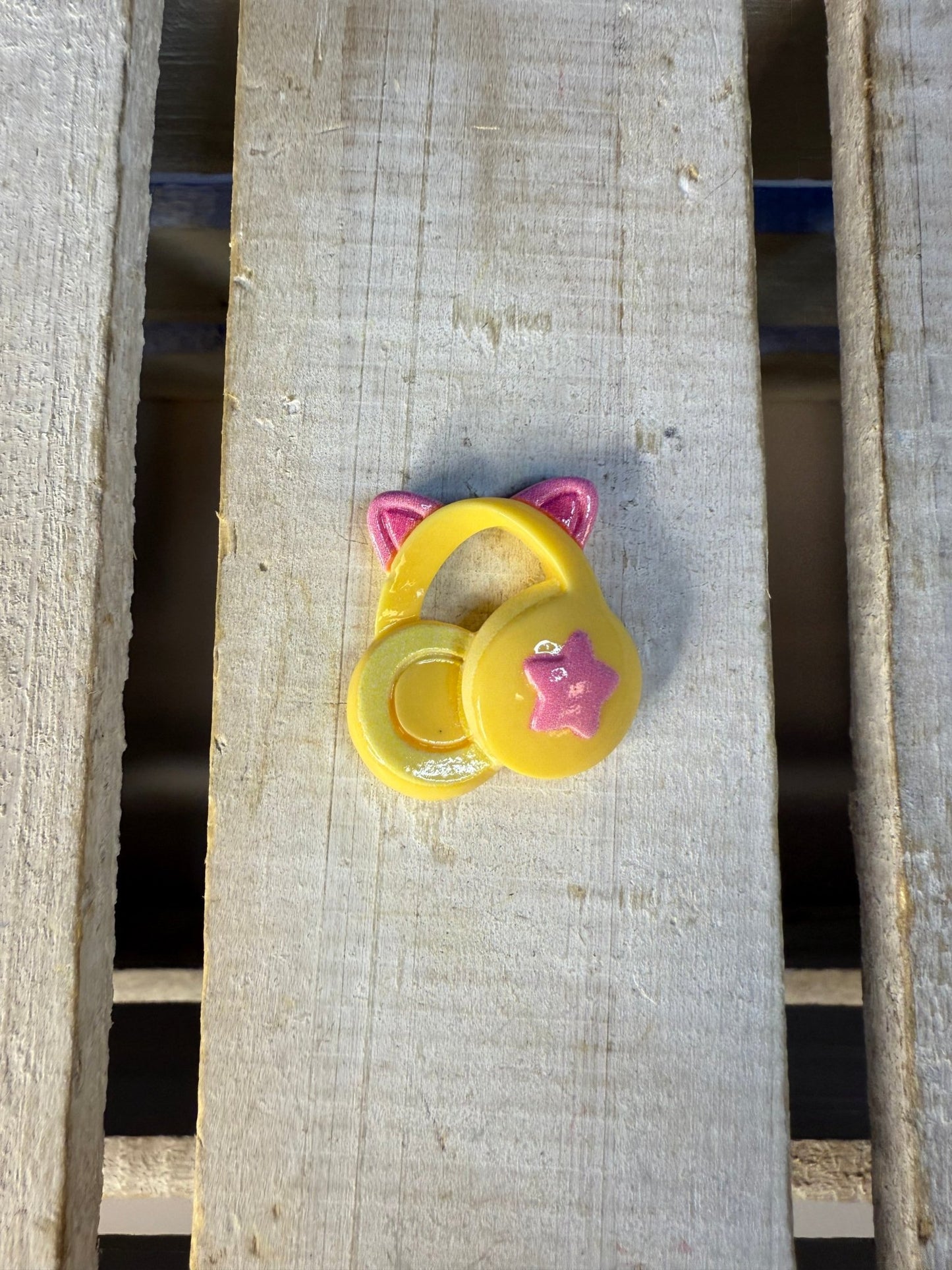 Mini Headphones Trinket with Cat Ears | Say and Play Mini Objects™ | Speech Therapy & Music Themed Minis - Speech and Smile