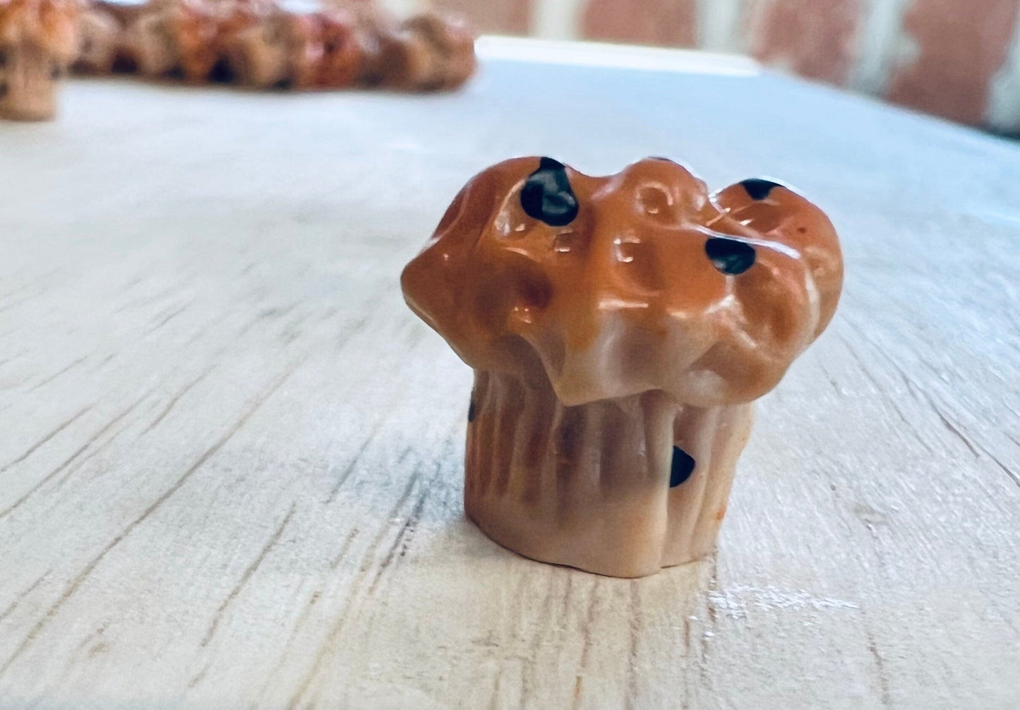 Mini MUFFIN Object - Speech Therapy Mini Objects - Speech Trinkets - FOOD Theme Objects - Speech Minis - Resin Muffin - Food Trinkets Doodads - Montessori - Speech and Smile