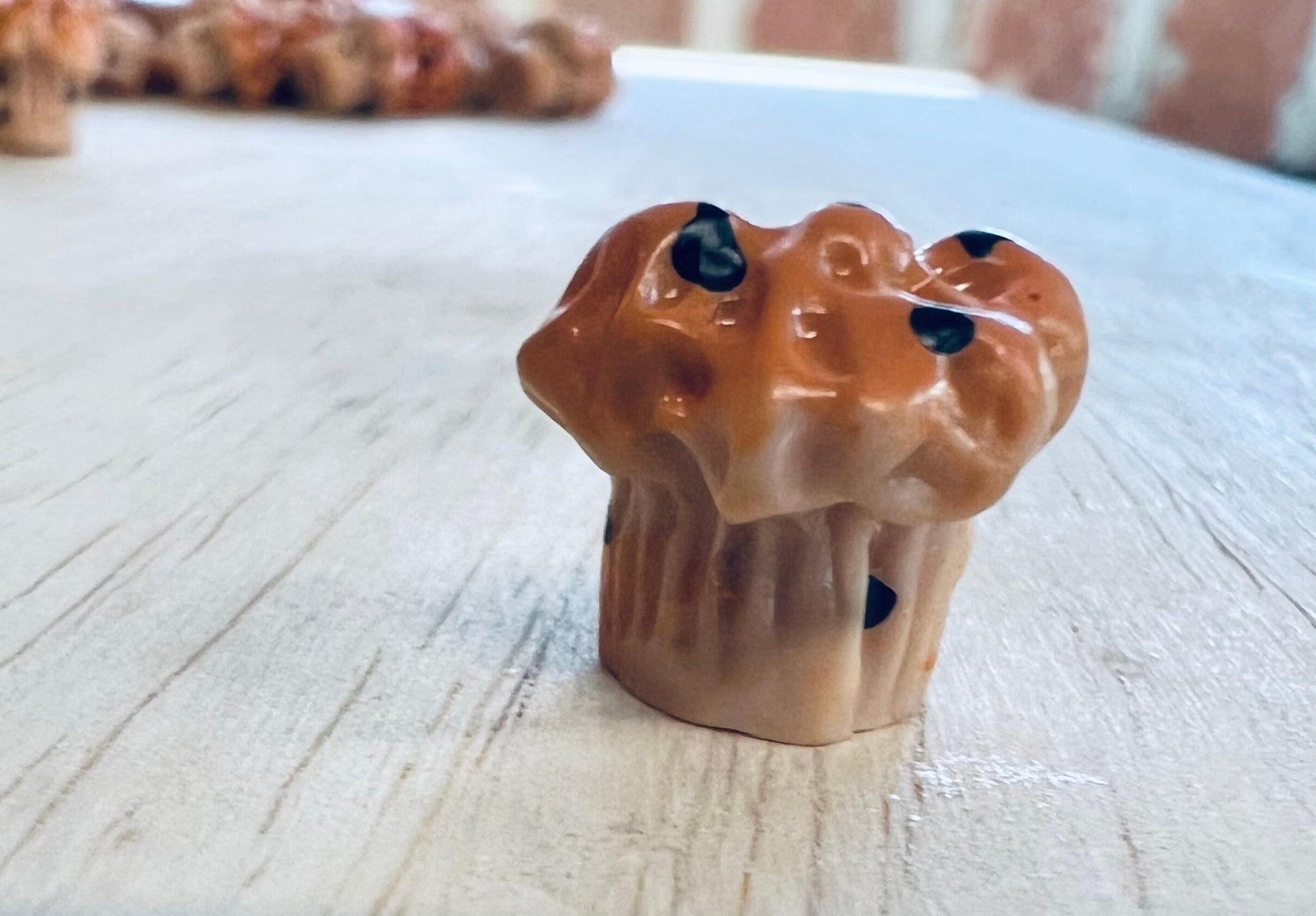 Mini MUFFIN Object - Speech Therapy Mini Objects - Speech Trinkets - FOOD Theme Objects - Speech Minis - Resin Muffin - Food Trinkets Doodads - Montessori - Speech and Smile