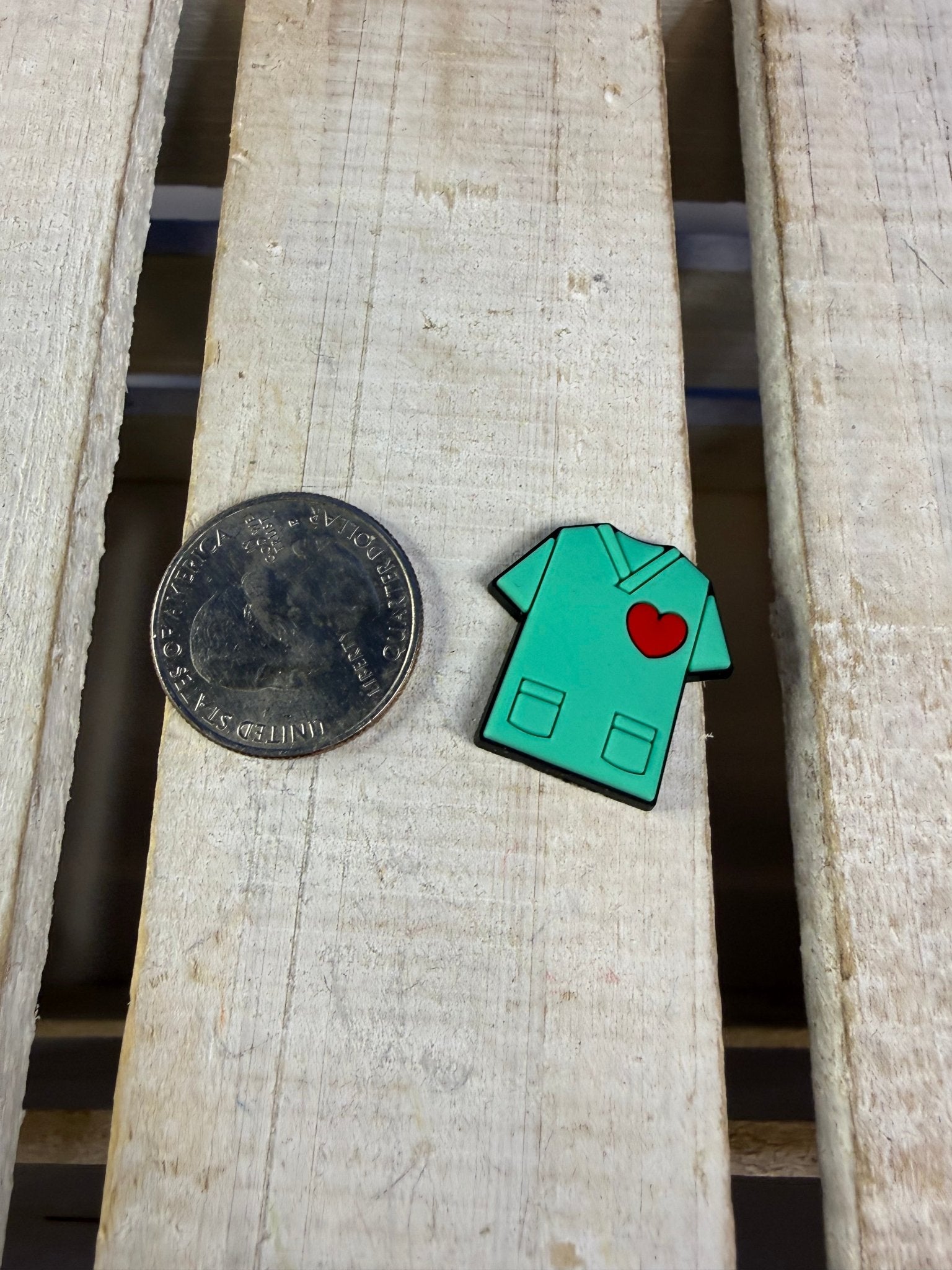Mini Nurse Scrubs Top - Doctor Scrubs Mini Objects Medical Theme - Speech and Smile