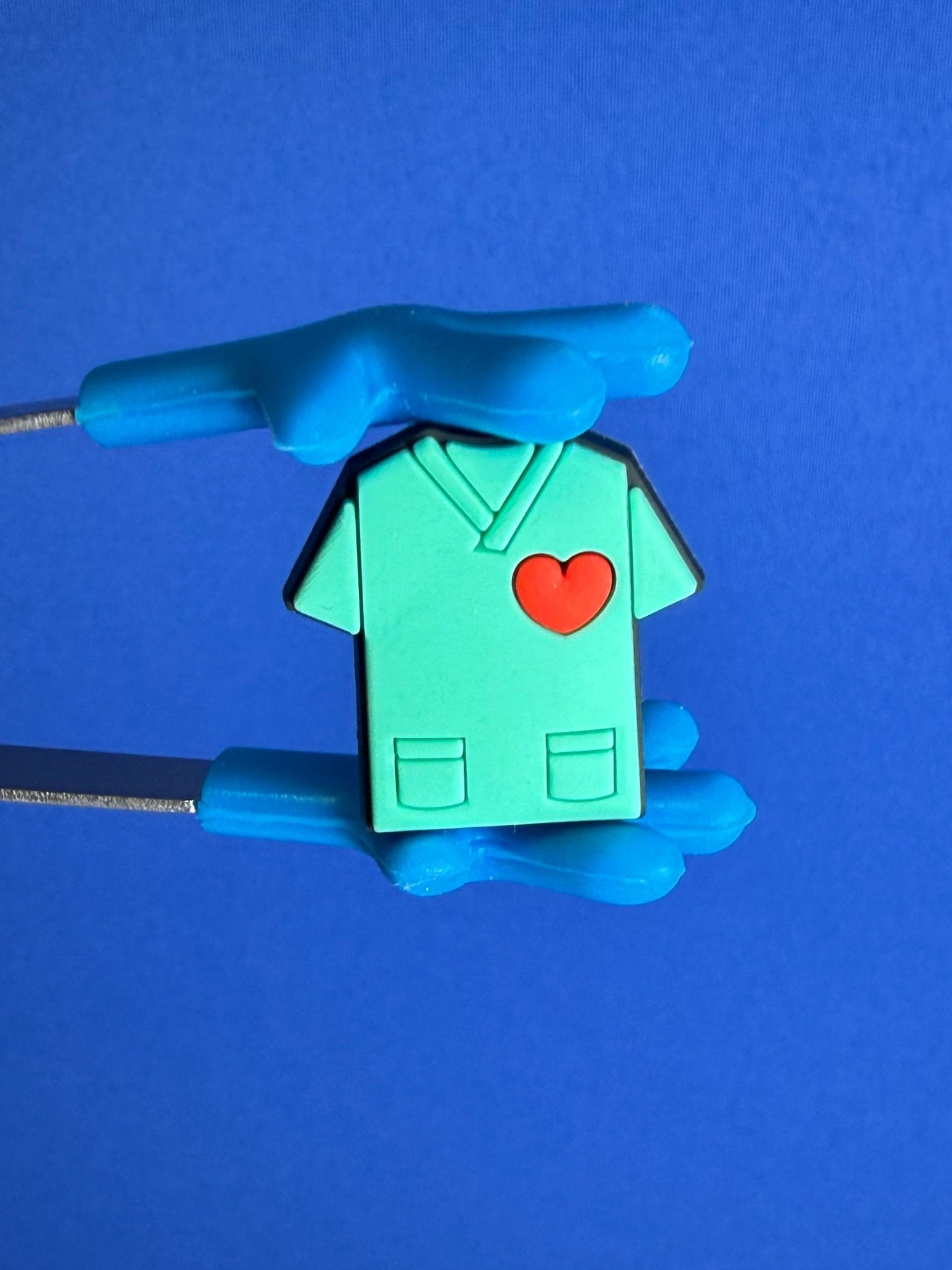 Mini Nurse Scrubs Top - Doctor Scrubs Mini Objects Medical Theme - Speech and Smile