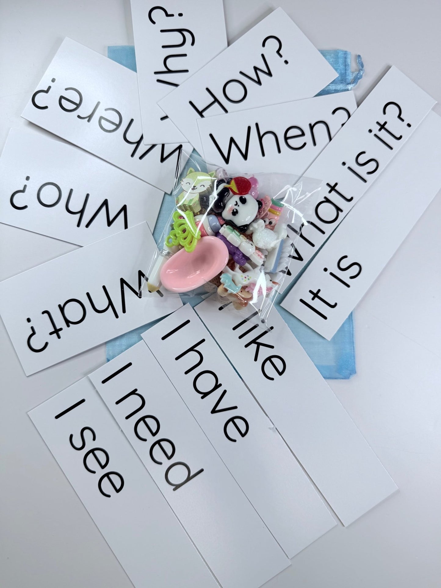 Mini Objects Speech Therapy Grab Bag Trinkets I Spy Objects l Montessori Language Objects - Speech and Smile