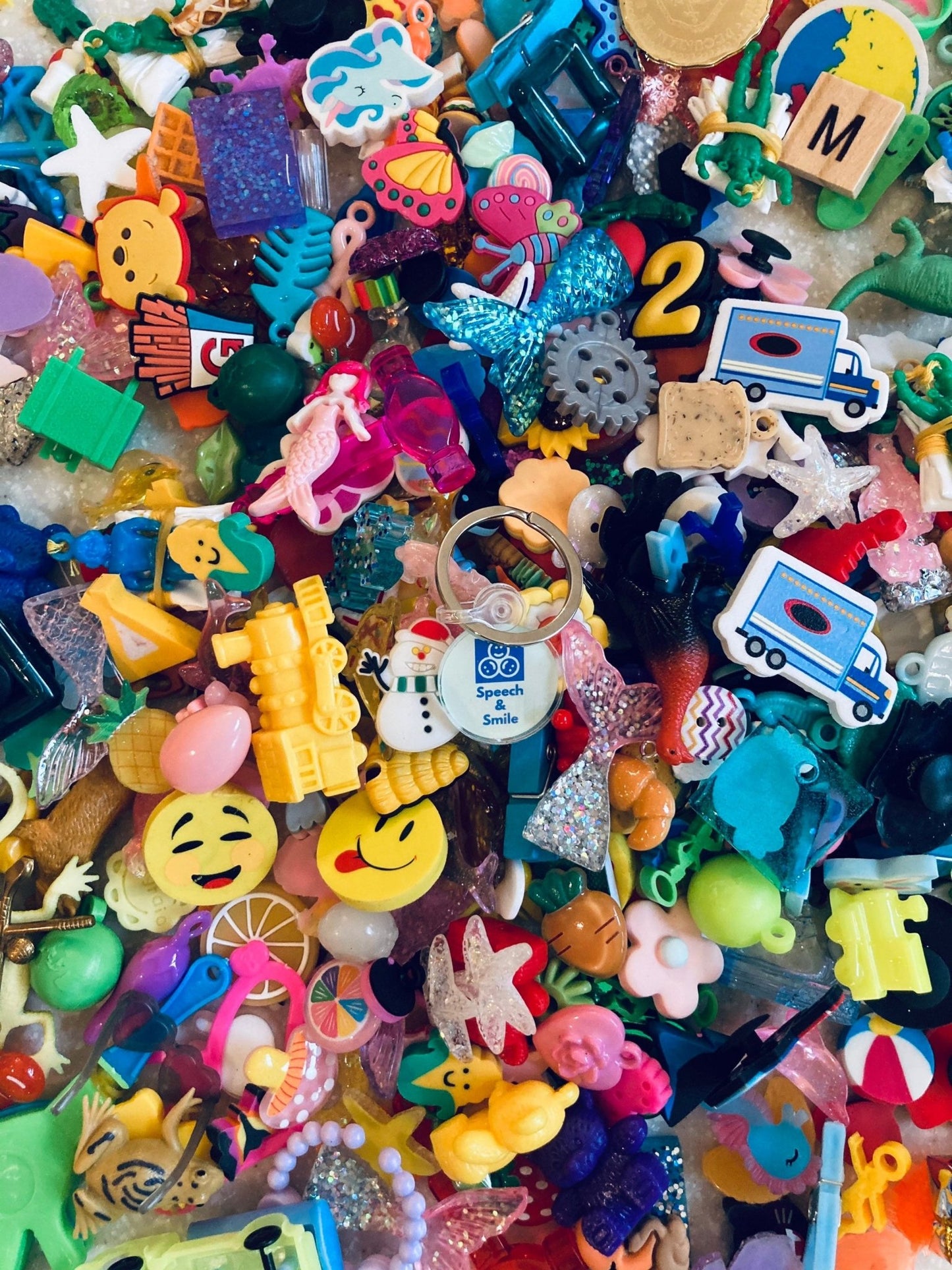 Mini Objects Speech Therapy Grab Bag Trinkets I Spy Objects l Montessori Language Objects - Speech and Smile