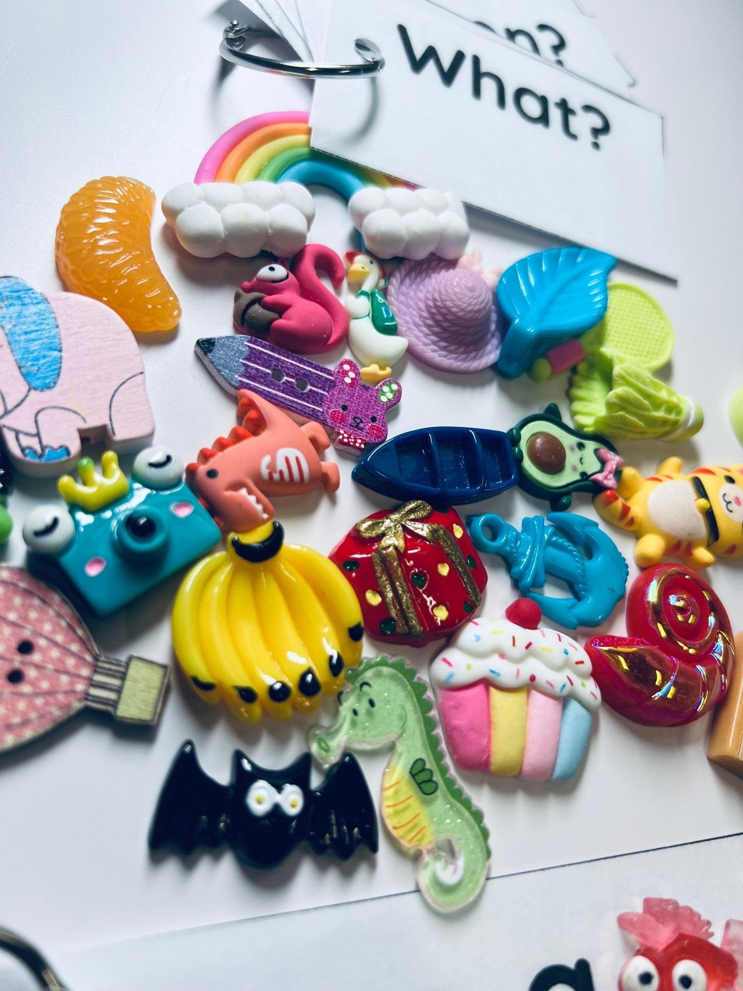 Mini Objects Speech Therapy Grab Bag Trinkets I Spy Objects l Montessori Language Objects - Speech and Smile