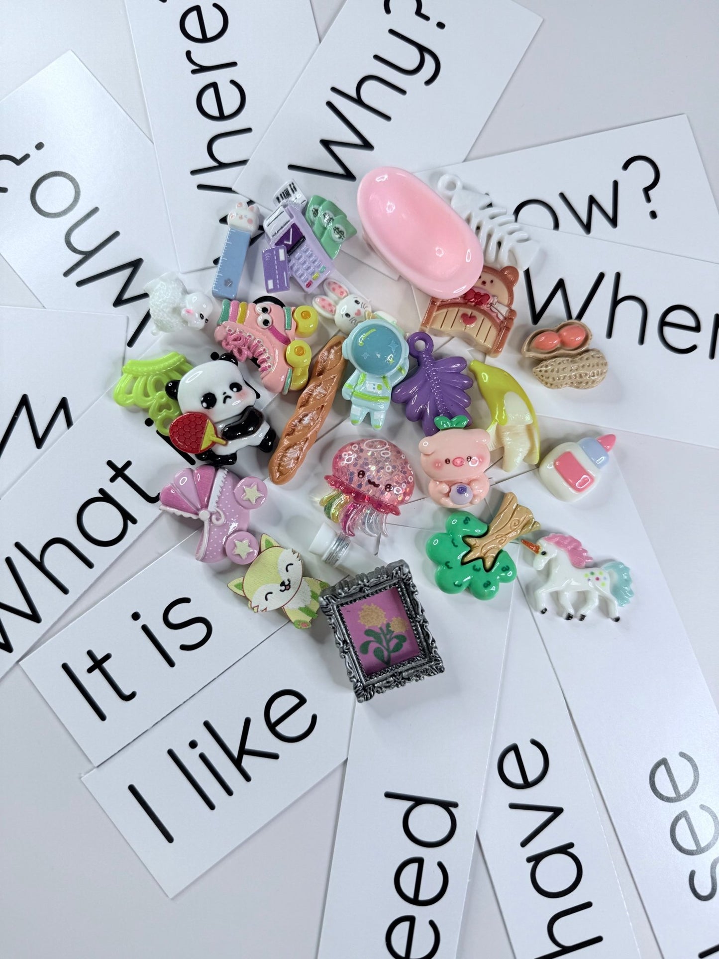 Mini Objects Speech Therapy Grab Bag Trinkets I Spy Objects l Montessori Language Objects - Speech and Smile
