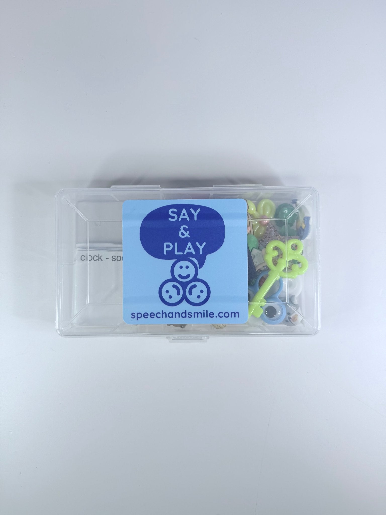 Mini Objects that RHYME Set - Speech Therapy Early Reading Activity with Trinkets - Speech and Smile