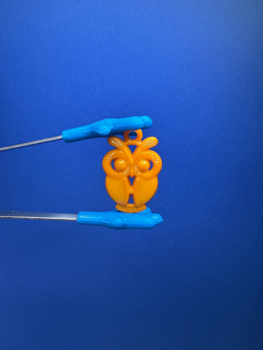 Mini OWL trinket Speech Therapy Mini Objects - Colorful Owl Charm - Speech and Smile