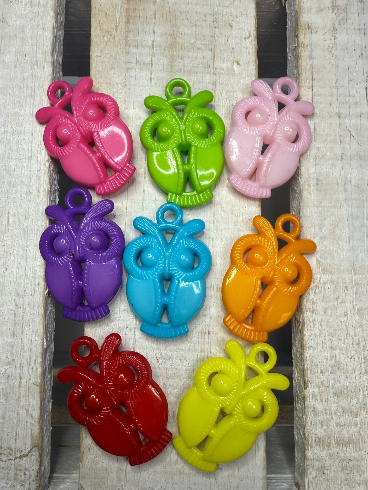 Mini OWL trinket Speech Therapy Mini Objects - Colorful Owl Charm - Speech and Smile