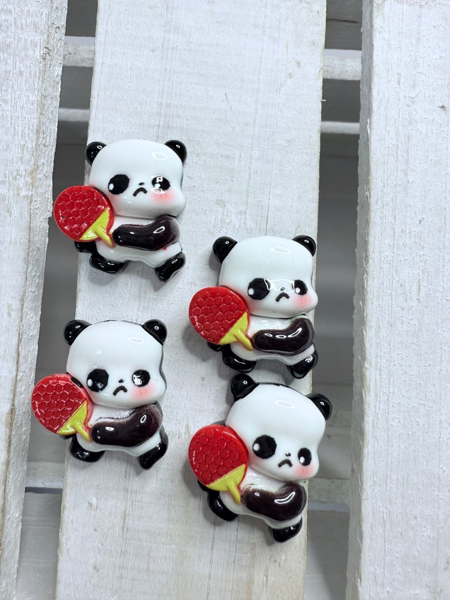 Mini PANDA playing ping pong trinket Mini Objects speech therapy Verb Objects Sport Theme Minis - Speech and Smile