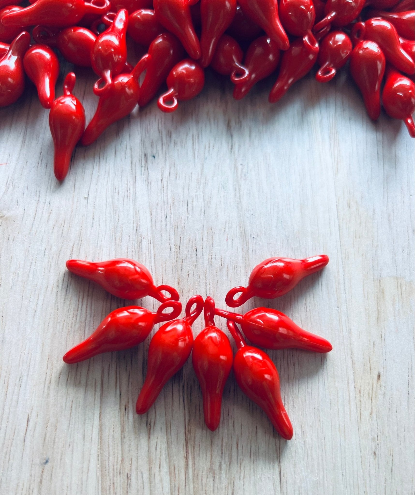 Mini PEPPER Object - Speech Therapy Mini Objects - Kitchen Theme Play Objects - Food Trinkets Doodads - Speech Minis - Mini Chili Pepper Charm - Speech and Smile