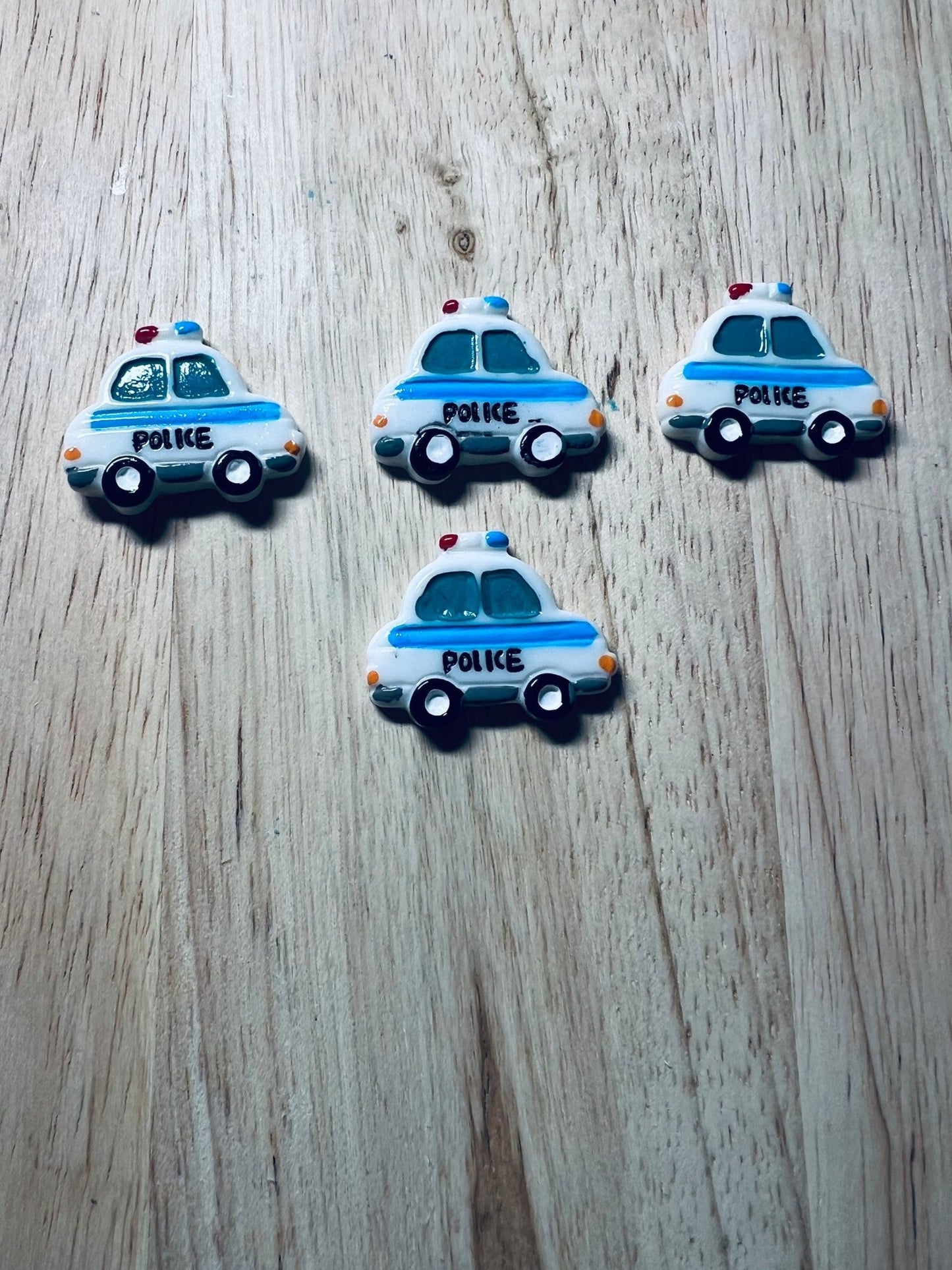 Mini POLICE CAR object - Occupation Theme Objects - Speech Therapy Mini Objects - Transportation Theme Objects - Speech Therapy Trinkets Doodads - Speech and Smile
