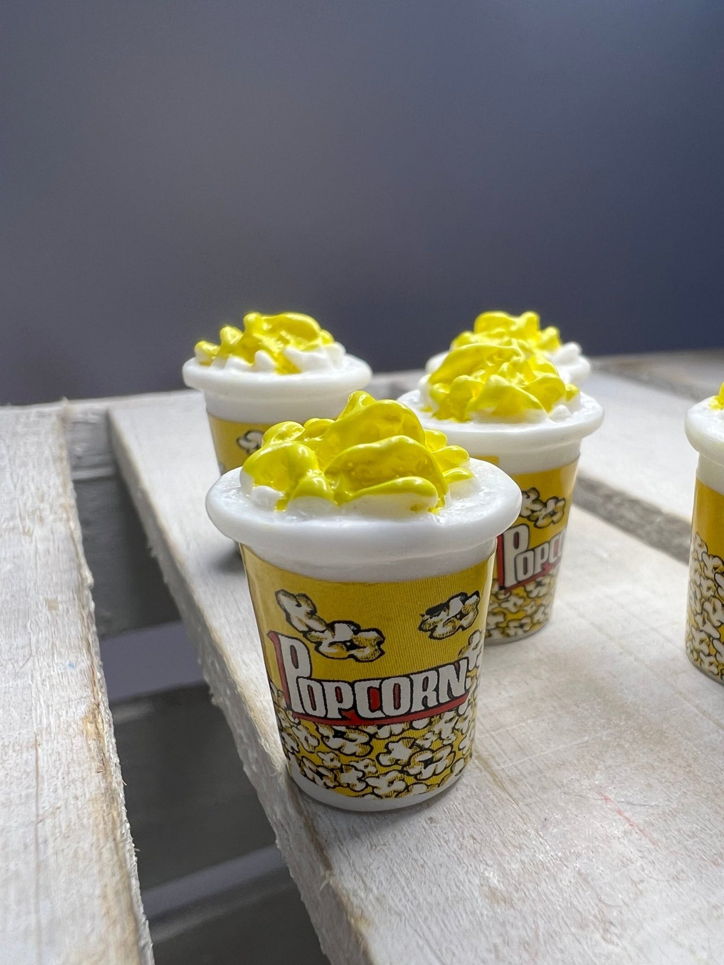 Mini POPCORN Trinket Say and Play Mini Objects Speech Therapy Food Minis Popcorn Bucket Trubkets Doodads Montessori Minis - Speech and Smile