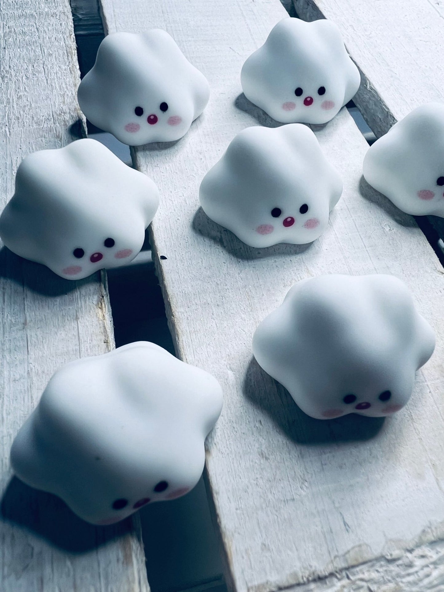 Mini Puffy White Cloud Trinket Weather Miniature Objects Speech Therapy Mini Objects Trinkets Say and Play Minis White Cloud Trolls Movie - Speech and Smile