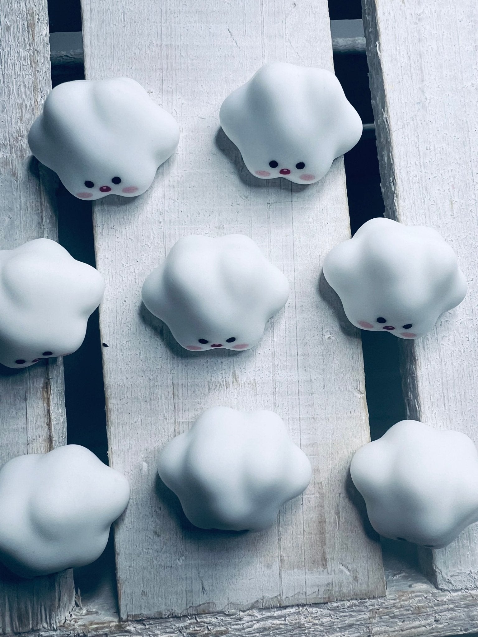 Mini Puffy White Cloud Trinket Weather Miniature Objects Speech Therapy Mini Objects Trinkets Say and Play Minis White Cloud Trolls Movie - Speech and Smile
