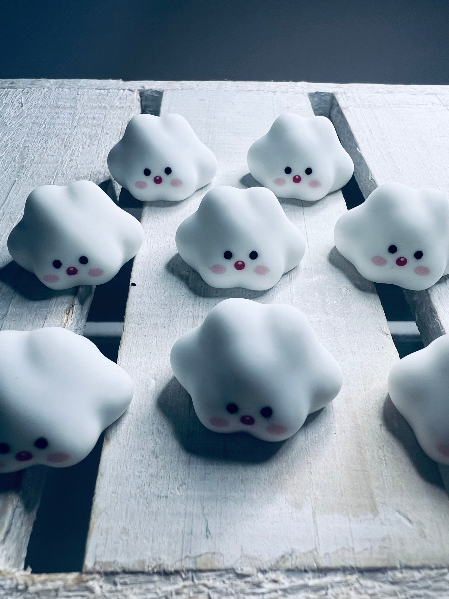 Mini Puffy White Cloud Trinket Weather Miniature Objects Speech Therapy Mini Objects Trinkets Say and Play Minis White Cloud Trolls Movie - Speech and Smile