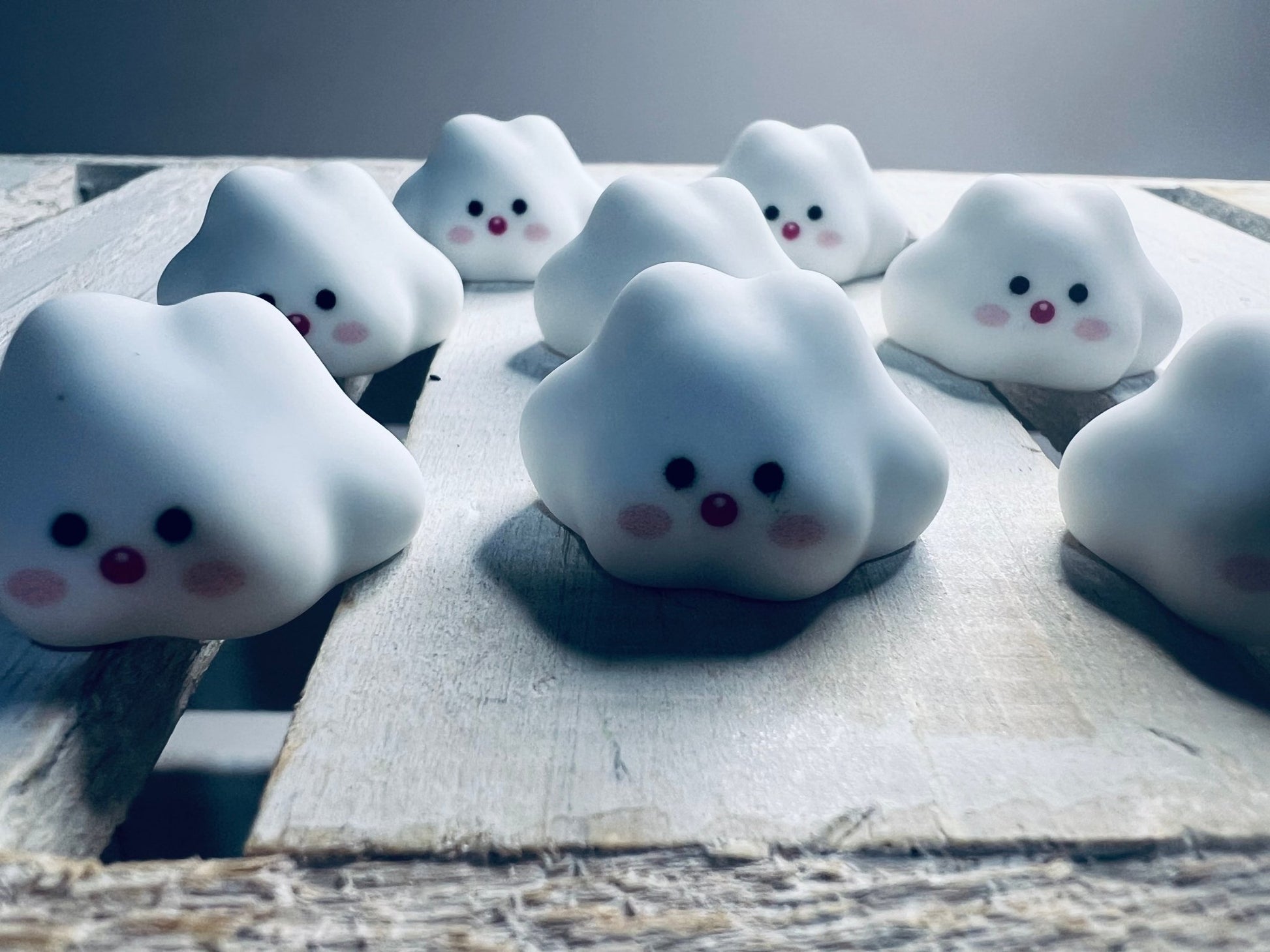 Mini Puffy White Cloud Trinket Weather Miniature Objects Speech Therapy Mini Objects Trinkets Say and Play Minis White Cloud Trolls Movie - Speech and Smile