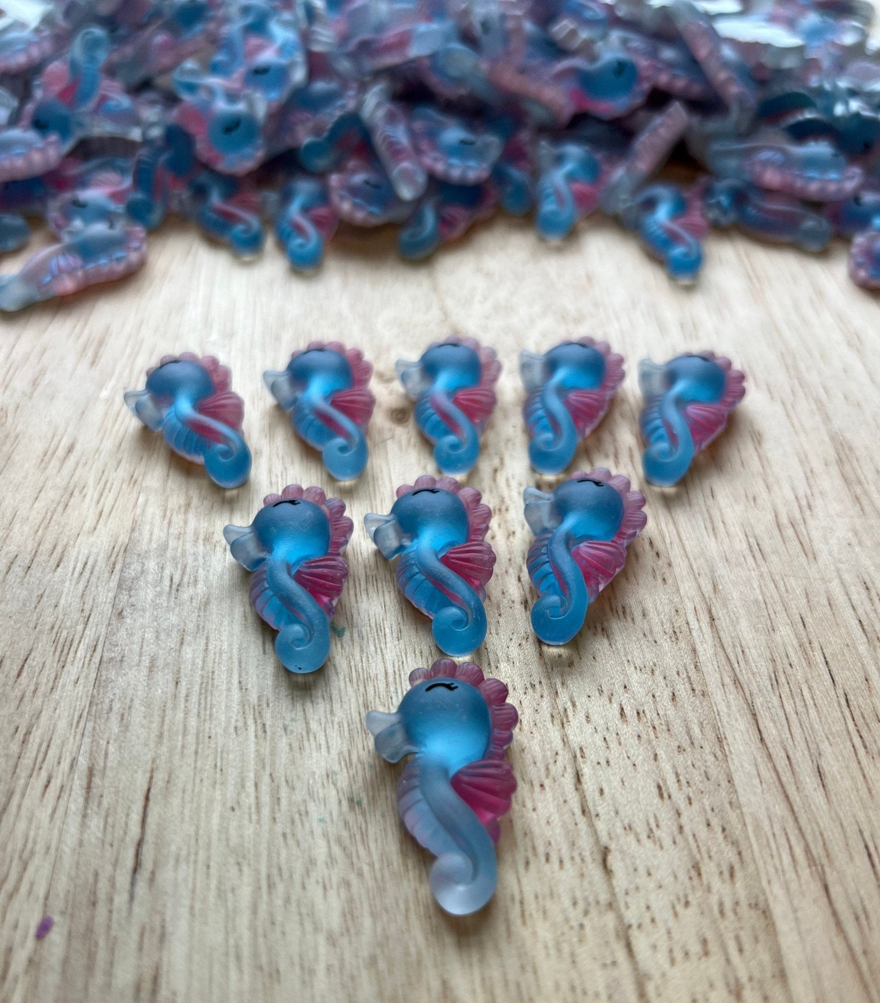Mini SEAHORSE Object - Ocean Theme Objects - Resin Seahorse - Speech Therapy Mini Objects - Montessori Language Objects - Speech Minis for Ocean Play - Speech and Smile