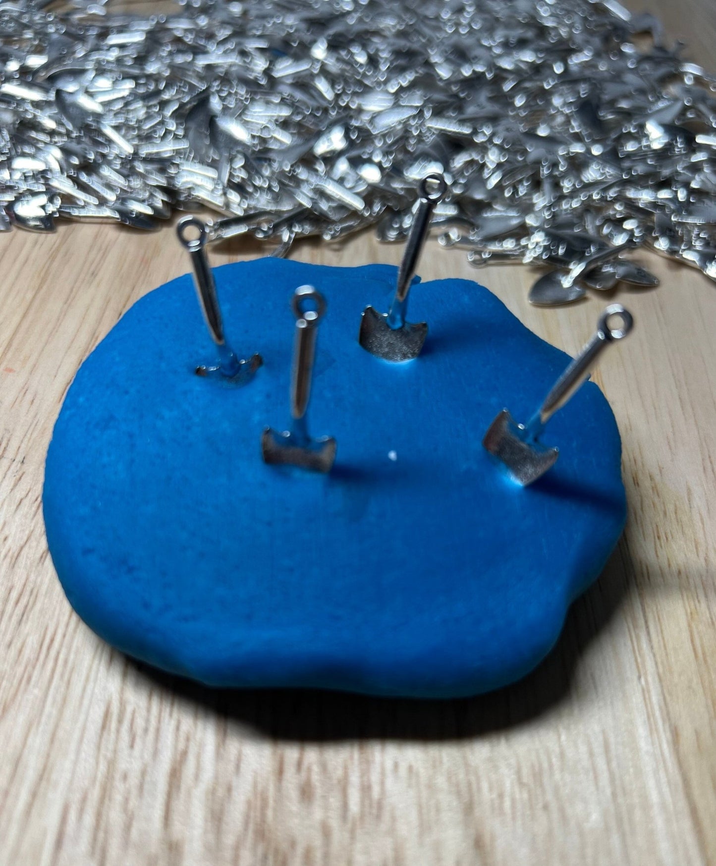 Mini SHOVEL Object - Garden Theme Object - Speech Therapy Mini Objects Construction Theme Objects - Silver Shovel Charm Object - Garden Tool Trinket - Speech and Smile