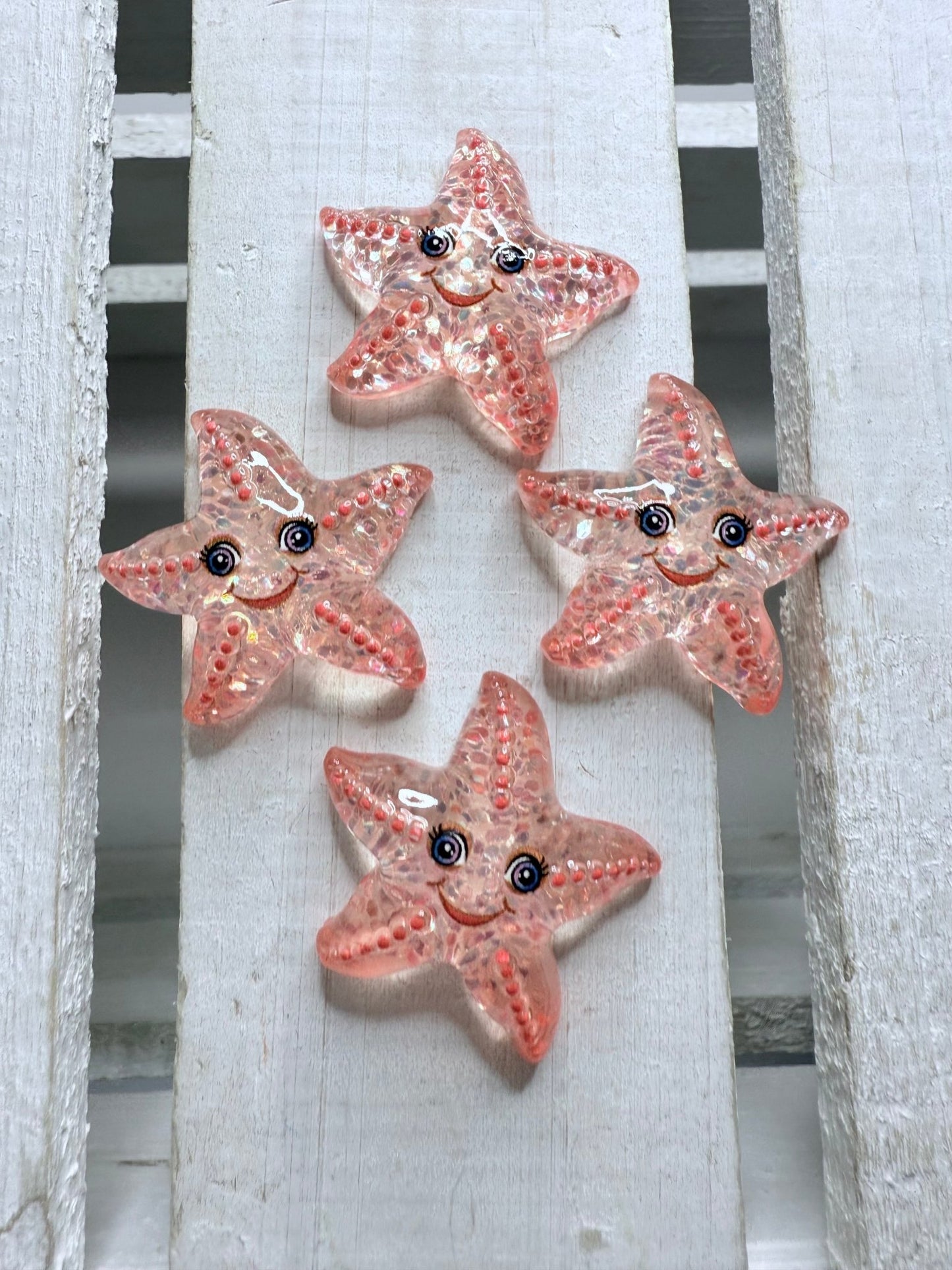 Mini Starfish Ocean Trinkets Sparkly Star Fish Mini Objects Speech Therapy Ocean Theme Minis - Speech and Smile