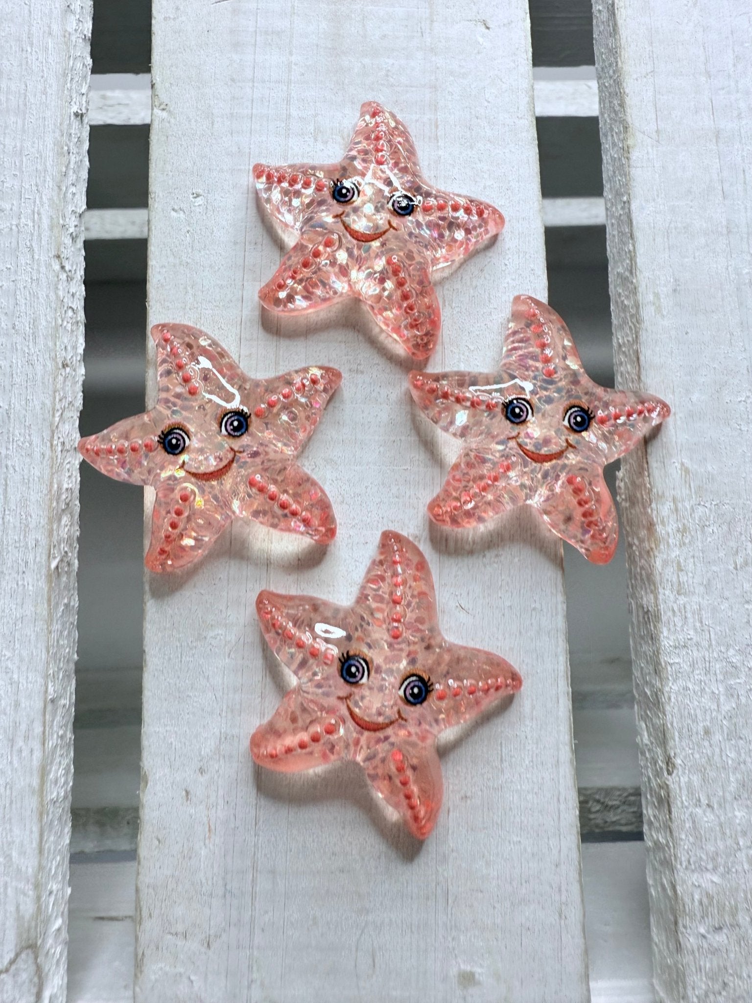 Mini Starfish Ocean Trinkets Sparkly Star Fish Mini Objects Speech Therapy Ocean Theme Minis - Speech and Smile