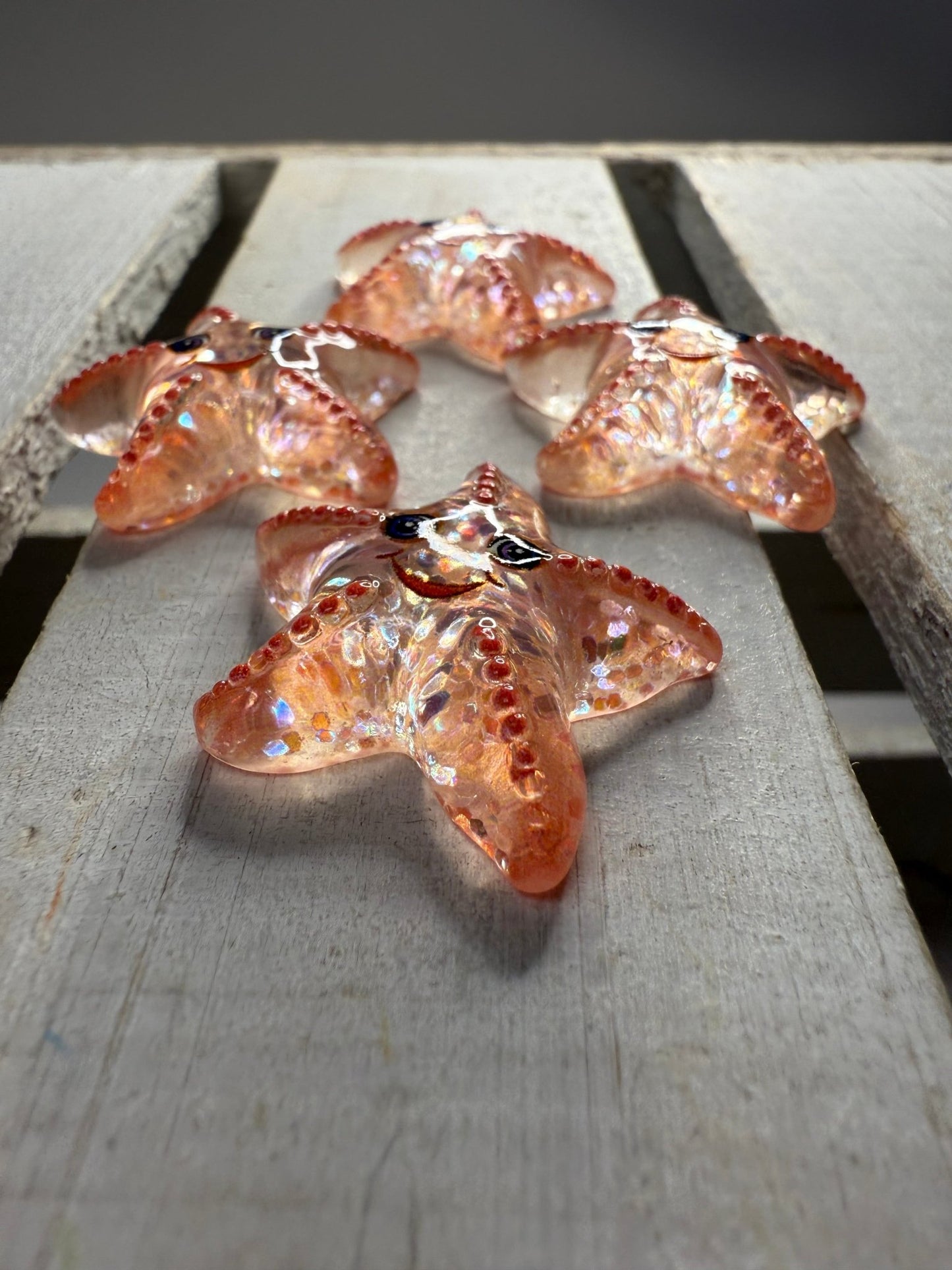 Mini Starfish Ocean Trinkets Sparkly Star Fish Mini Objects Speech Therapy Ocean Theme Minis - Speech and Smile