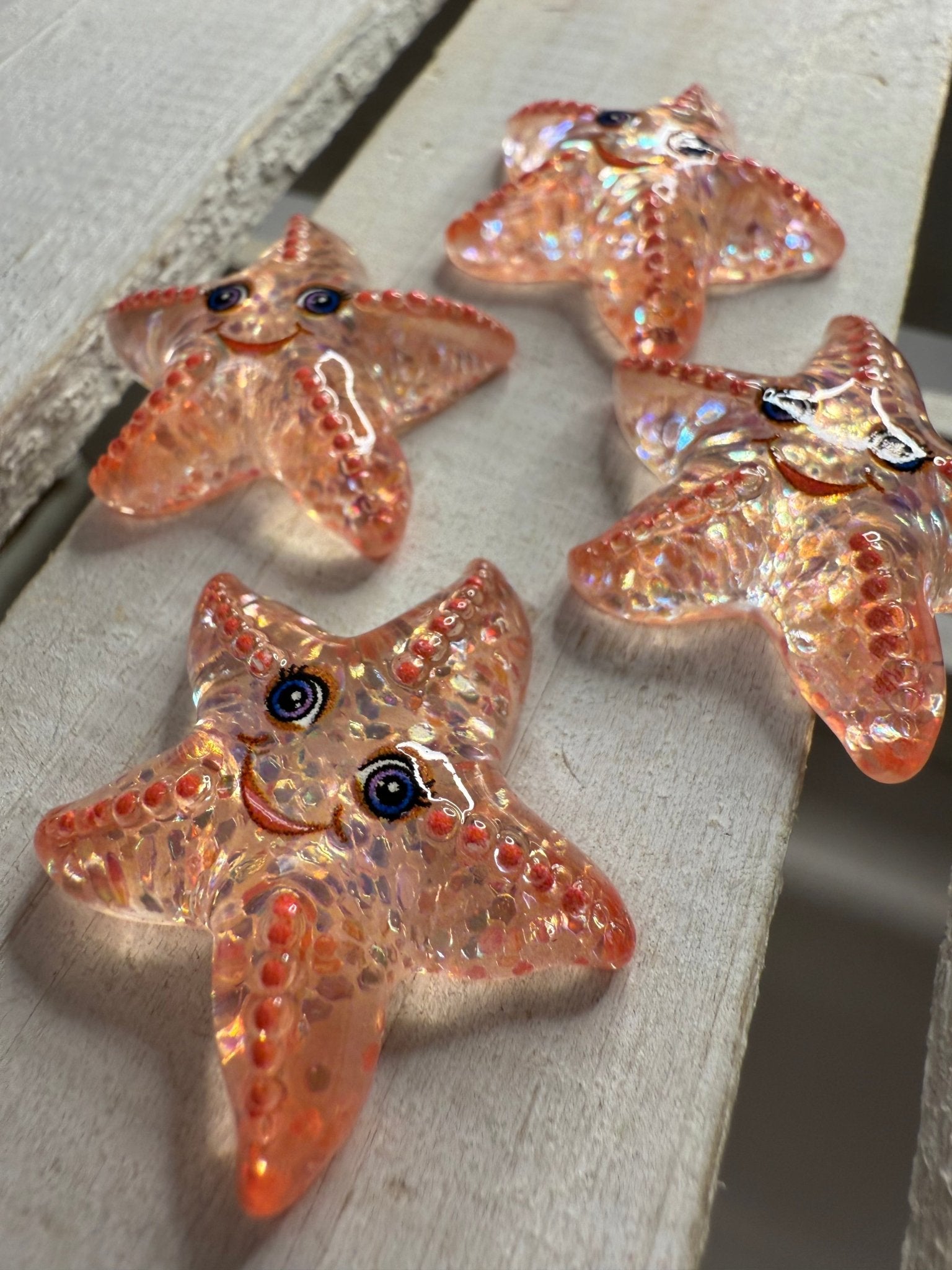 Mini Starfish Ocean Trinkets Sparkly Star Fish Mini Objects Speech Therapy Ocean Theme Minis - Speech and Smile
