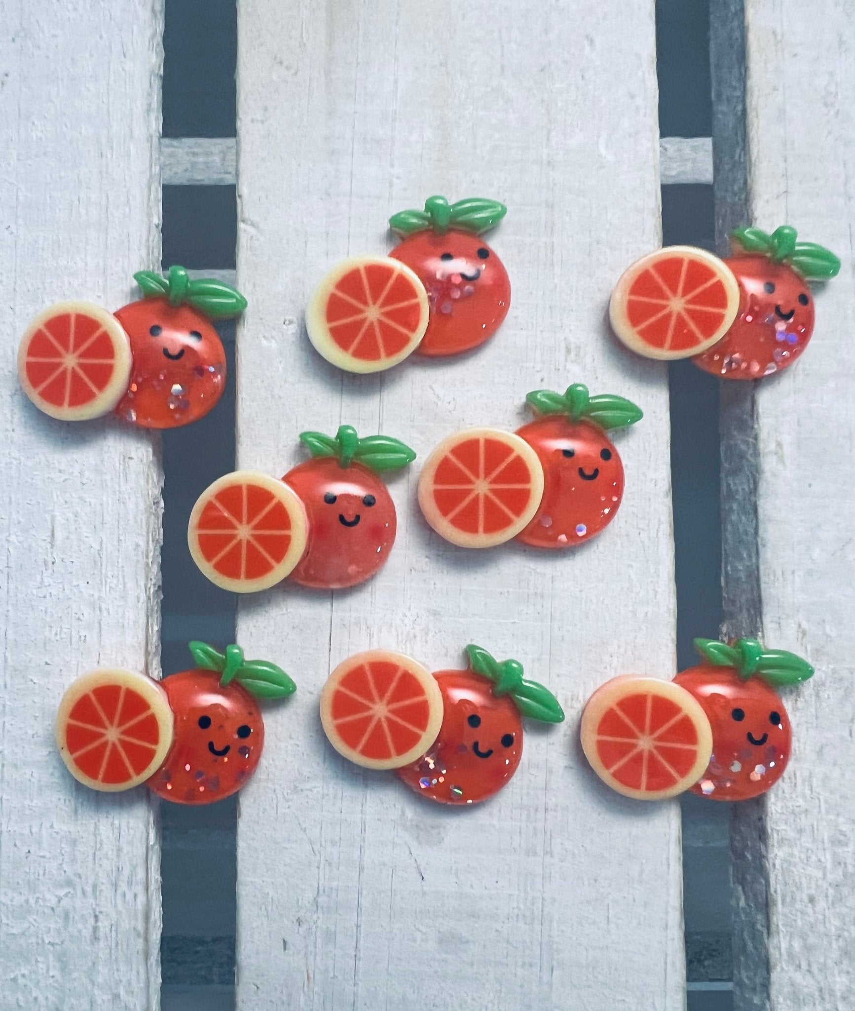 Mini Tangerine Miniature Orange Object Fruit Minis Speech Therapy Trinkets Language Objects Dollhouse Miniature Faux Food Minis - Speech and Smile
