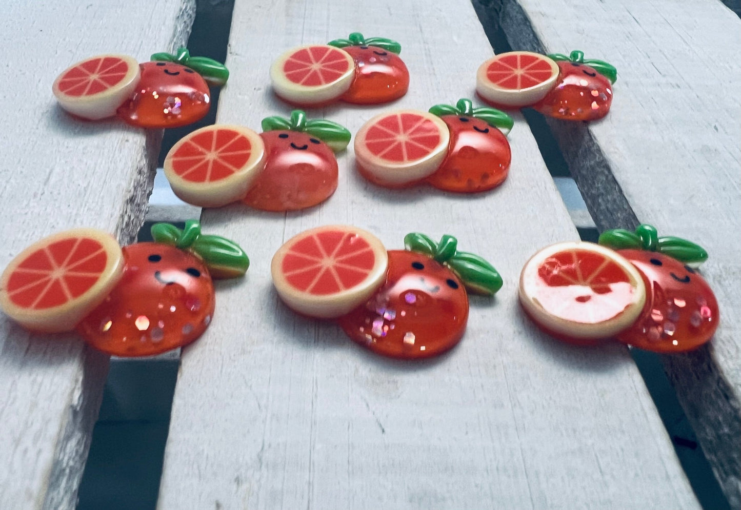 Mini Tangerine Miniature Orange Object Fruit Minis Speech Therapy Trinkets Language Objects Dollhouse Miniature Faux Food Minis - Speech and Smile