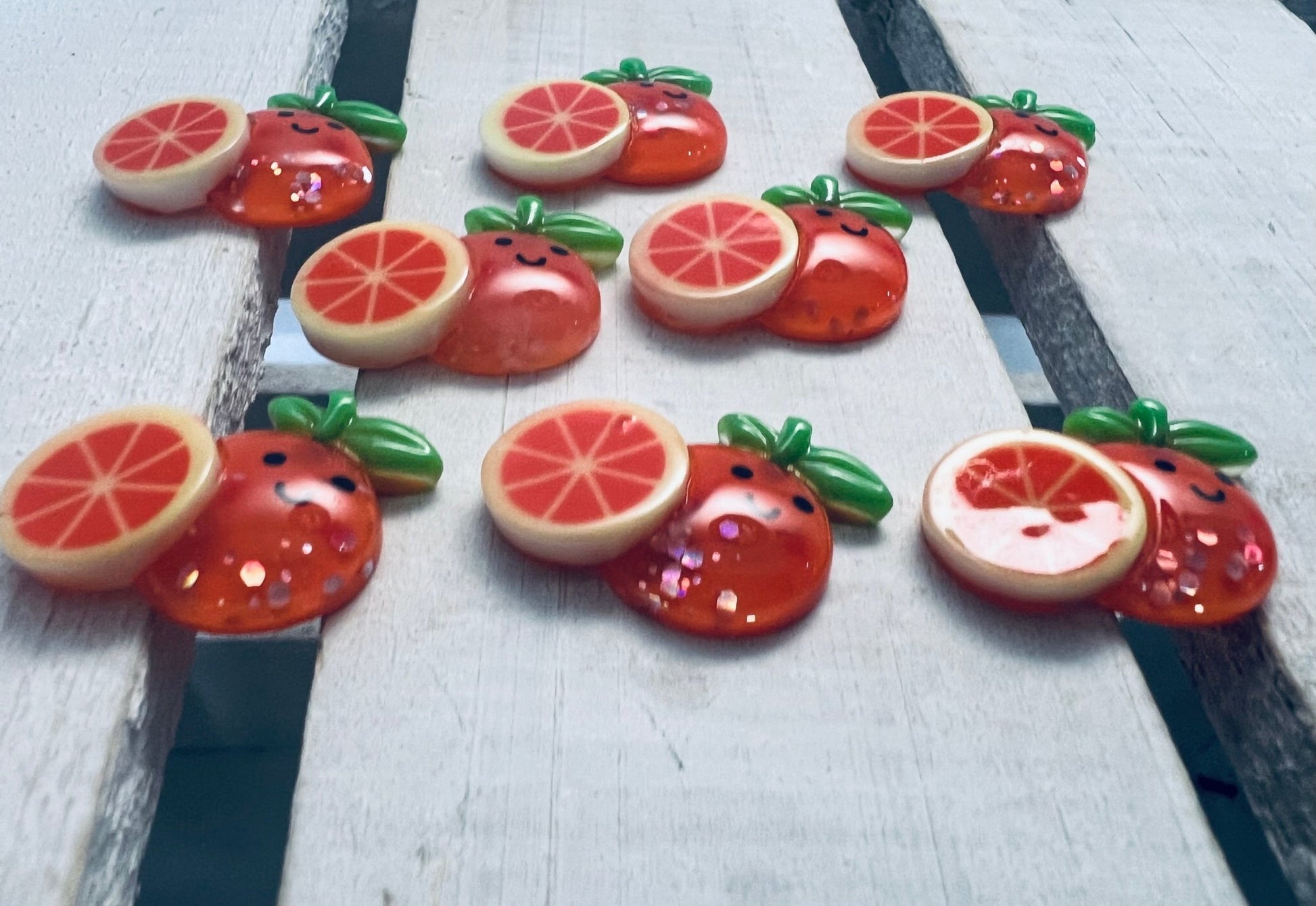 Mini Tangerine Miniature Orange Object Fruit Minis Speech Therapy Trinkets Language Objects Dollhouse Miniature Faux Food Minis - Speech and Smile