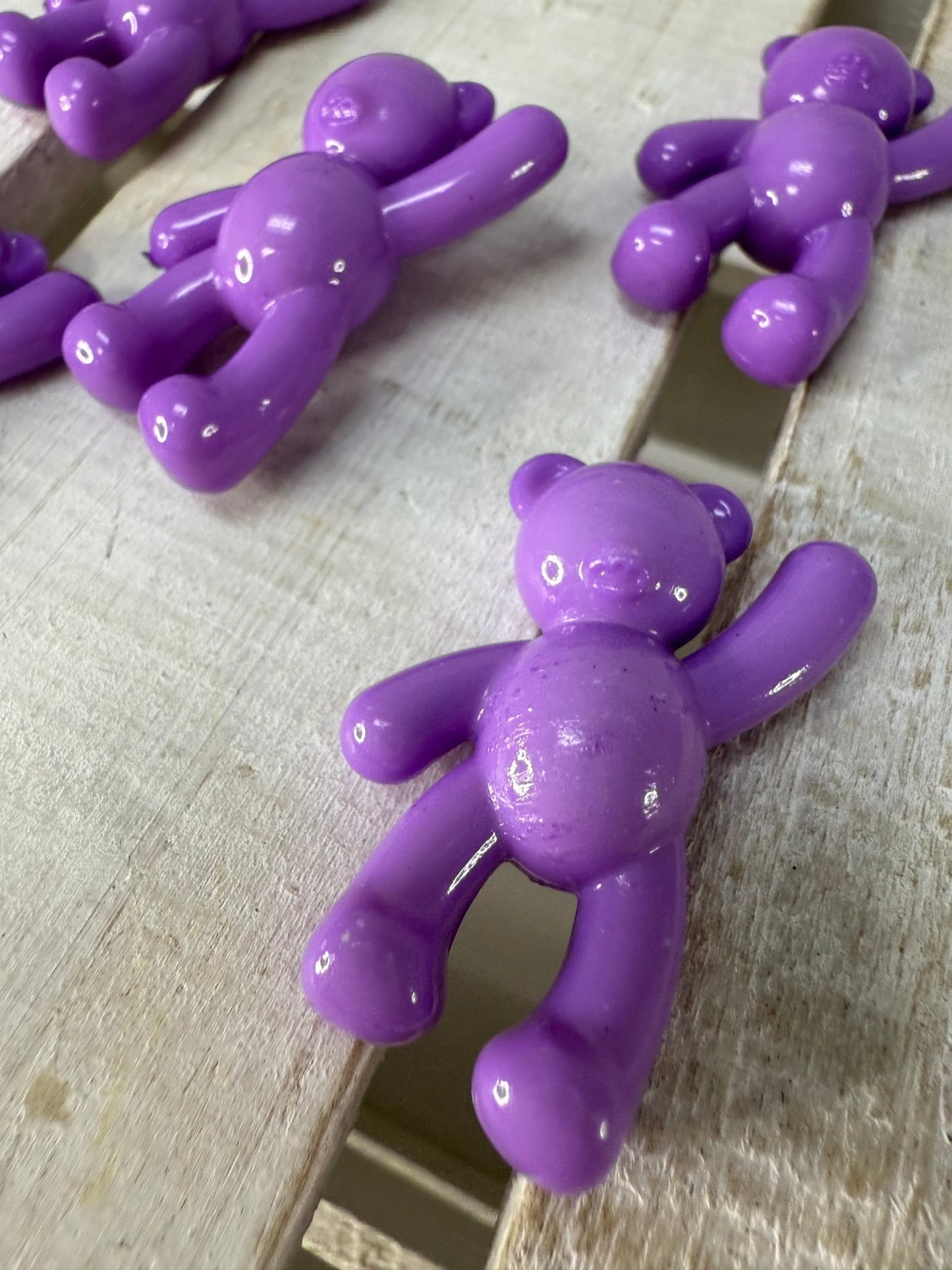 Mini Teddy Bear Trinket Purple Bear Figurine Mini Objects Speech Therapy Toy Minis Say and Play Mini Objects - Speech and Smile