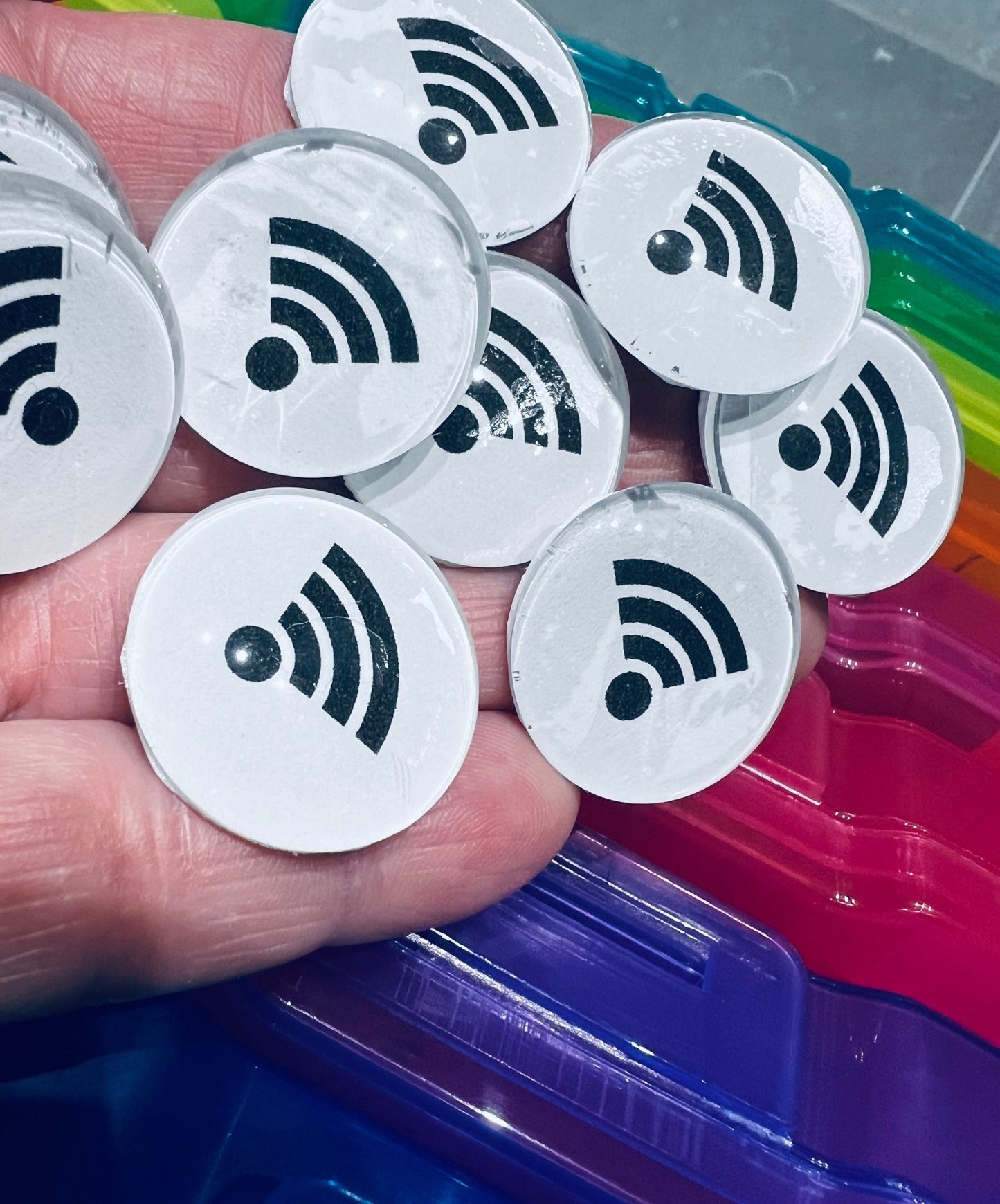 Mini WIFI symbol Trinket Alphabet W objects for Speech Therapy W is for WiFi Functional Word Mini Objects - Speech and Smile