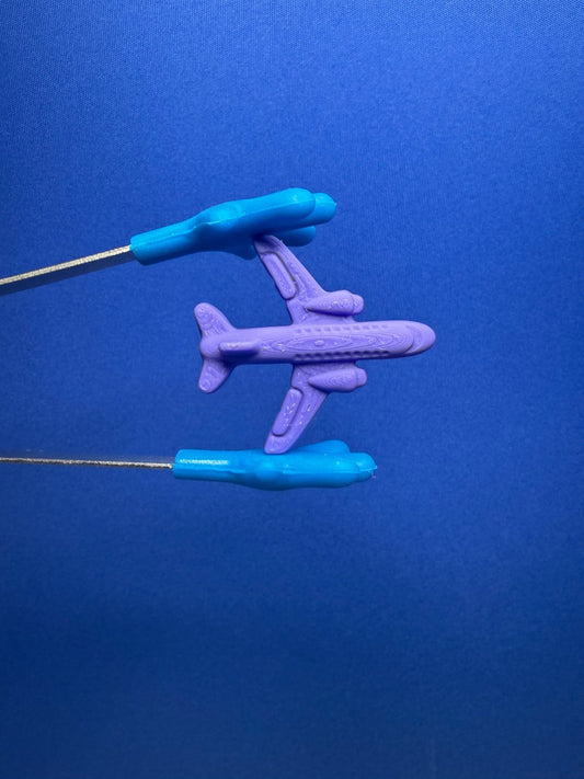 Miniature AIRPLANE Mini Jet - Speech Therapy Mini Objects Transportation Theme - Mini Plane - Speech and Smile