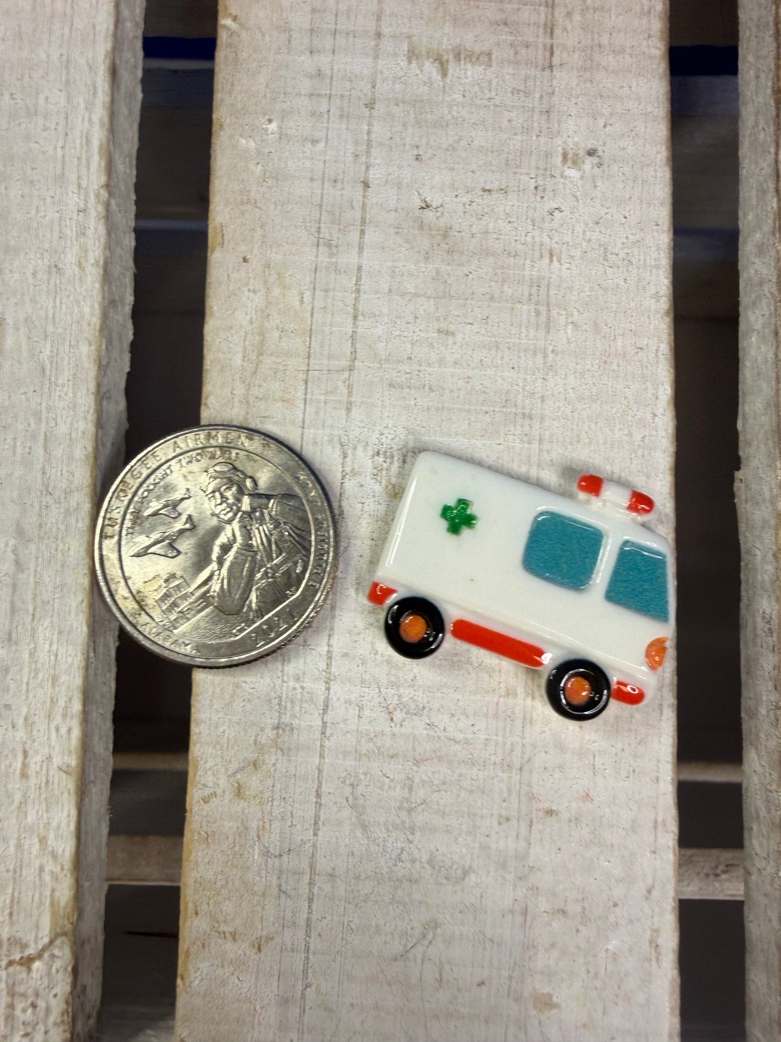 Miniature Ambulance trinket - transportation theme minis speech therapy - Speech and Smile