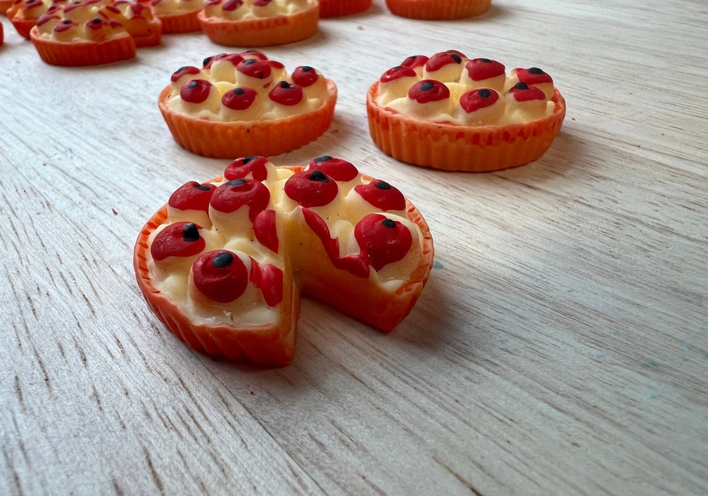 Miniature APPLE PIE Object Thanksgiving Minis - Fall Food Theme Objects Resin Apple Pie Speech Therapy Mini Objects Trinkets - Speech and Smile