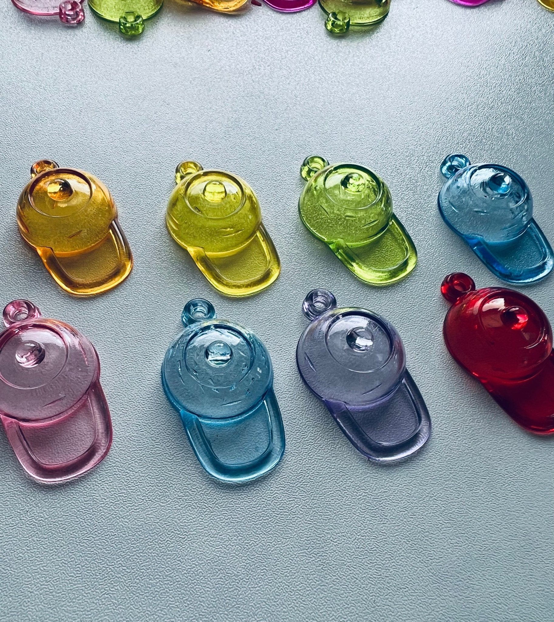 Miniature Ball Cap Object Speech Therapy Mini Objects Objects Clothing Theme Trinkets Acrylic Baseball Hat Charm Object - Speech and Smile