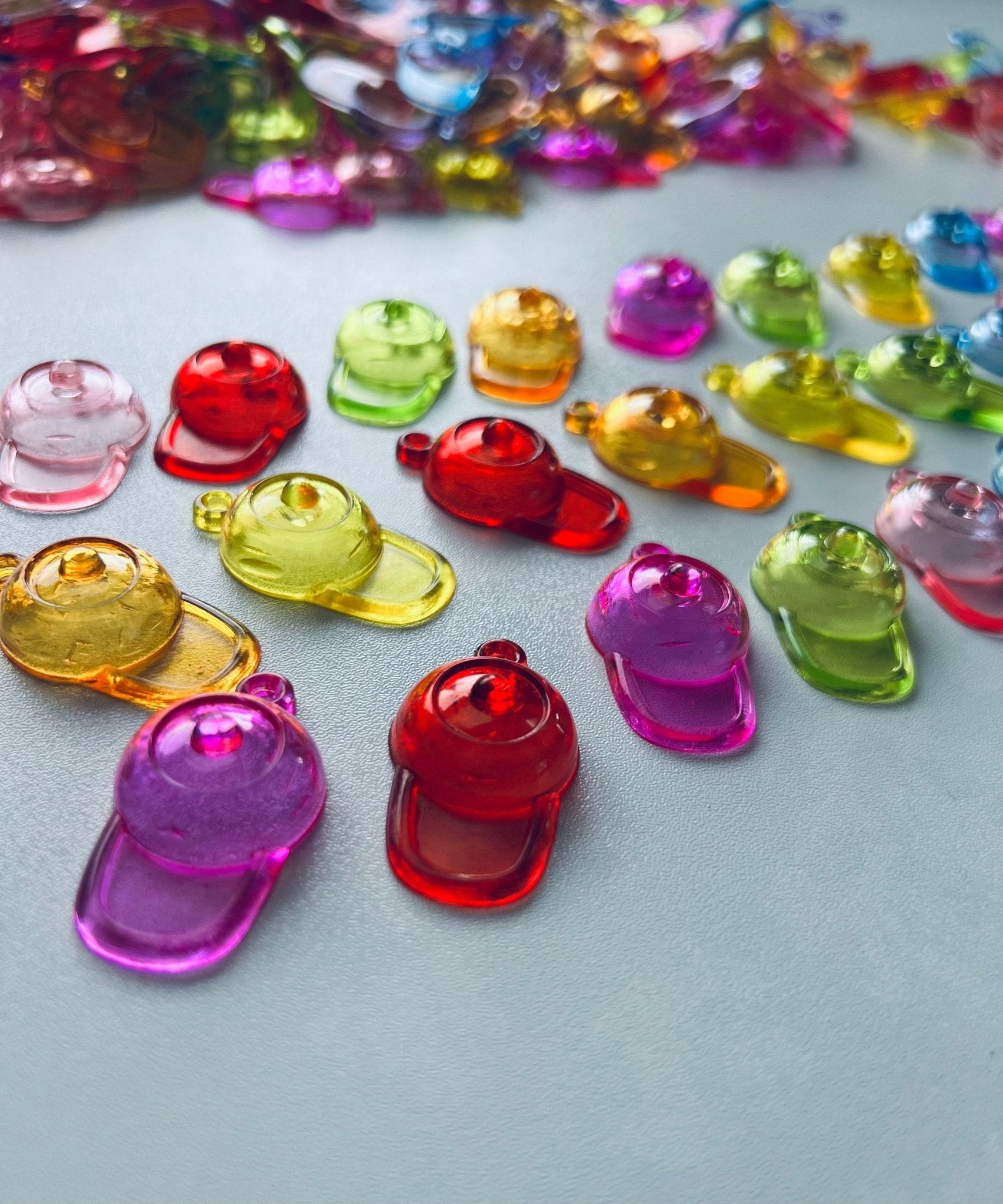 Miniature Ball Cap Object Speech Therapy Mini Objects Objects Clothing Theme Trinkets Acrylic Baseball Hat Charm Object - Speech and Smile
