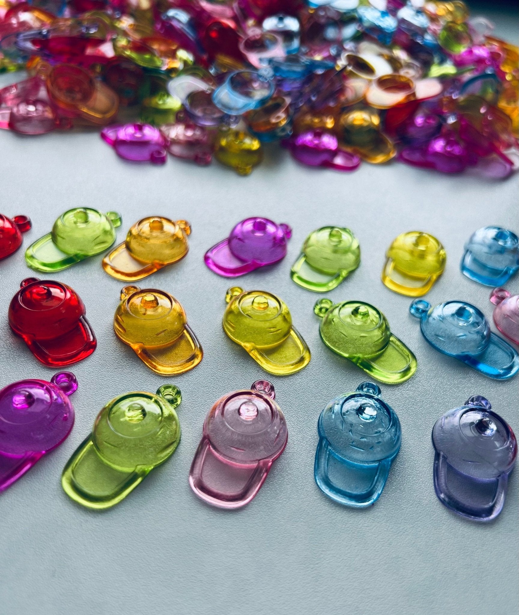 Miniature Ball Cap Object Speech Therapy Mini Objects Objects Clothing Theme Trinkets Acrylic Baseball Hat Charm Object - Speech and Smile