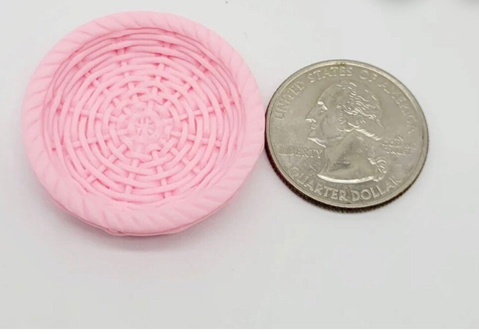 Miniature Basket Basket Trinket Round Basket Mini Object Speech Therapy Mini Objects Resin Basket - Speech and Smile