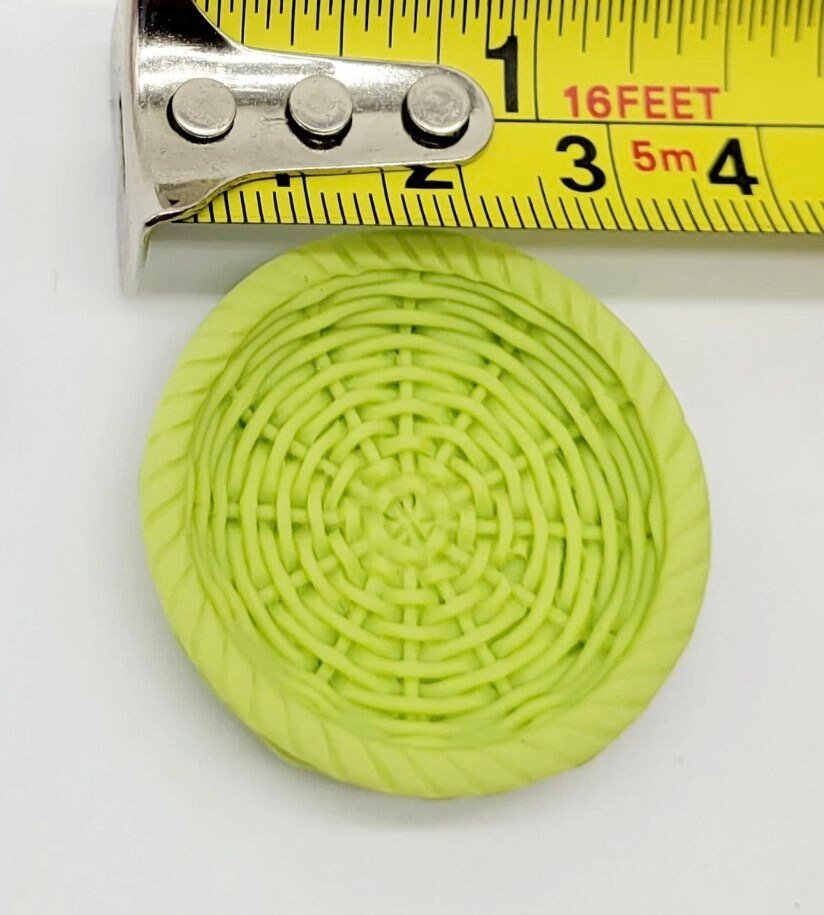 Miniature Basket Basket Trinket Round Basket Mini Object Speech Therapy Mini Objects Resin Basket - Speech and Smile