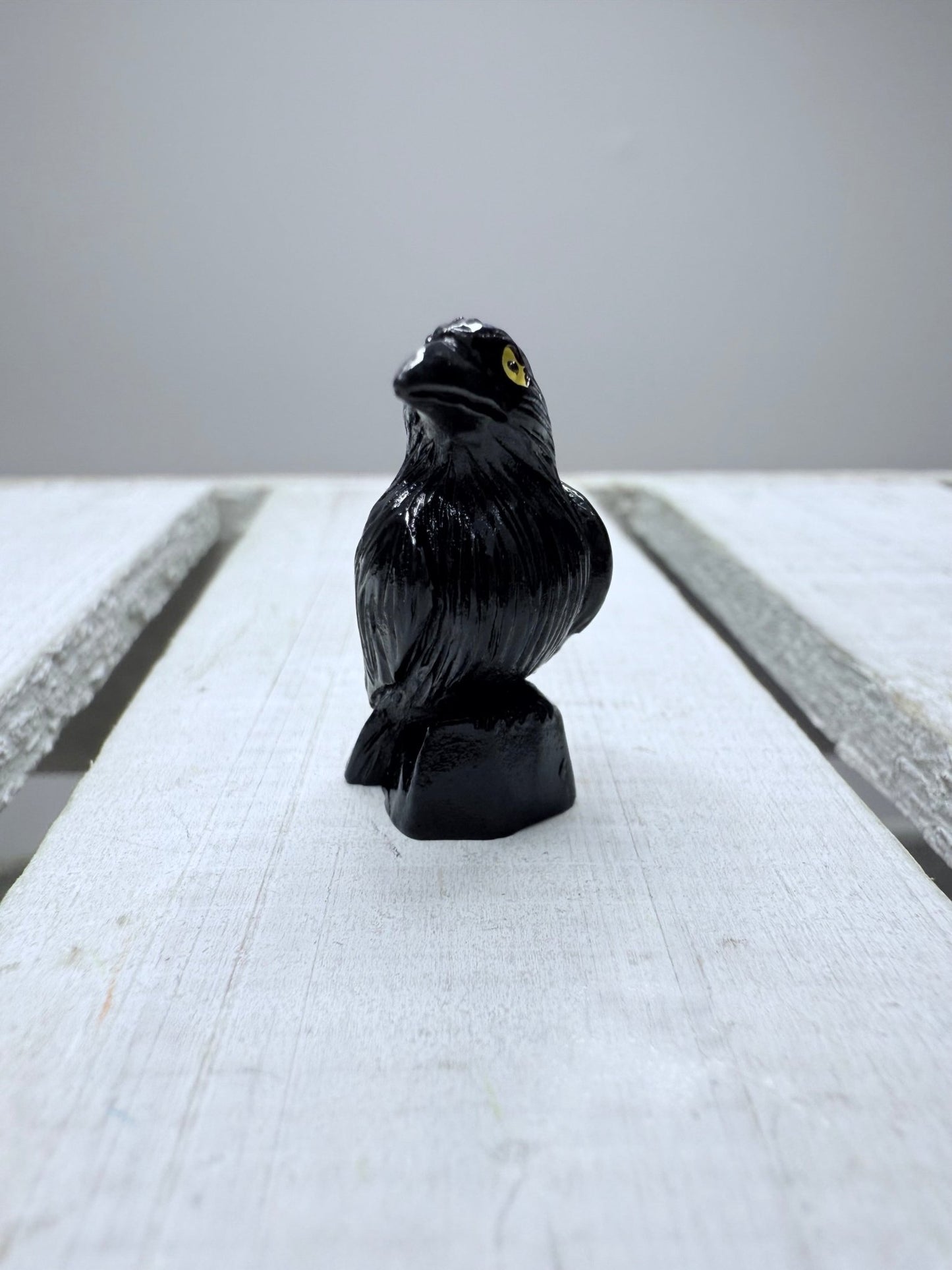 Miniature Black Crow Figurine Raven Black Bird Trinket– R Blend Mini Object for Speech Therapy, Montessori, I Spy, Terrariums - Speech and Smile