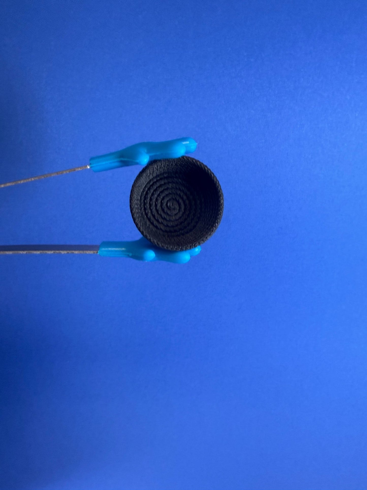 Miniature Black Rope Basket – Tiny Organizer for Dollhouse Decor - Speech and Smile