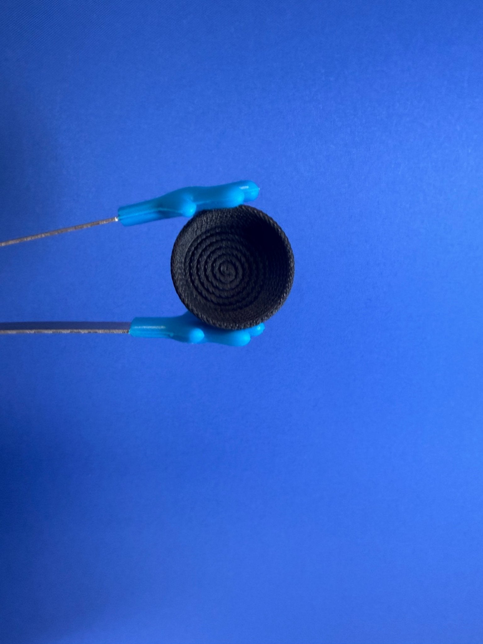 Miniature Black Rope Basket – Tiny Organizer for Dollhouse Decor - Speech and Smile