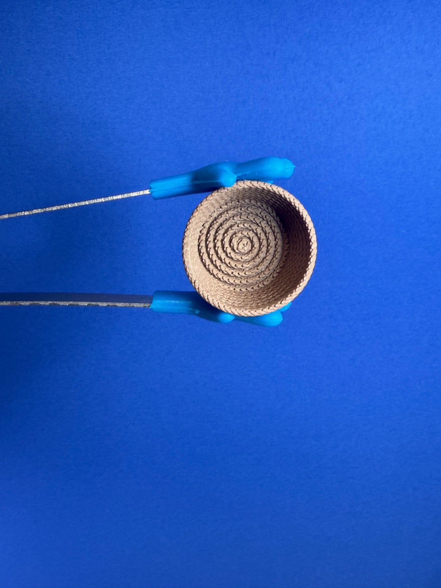 Miniature Brown Rope Basket – Tiny Organizer for Dollhouse Decor - Speech and Smile