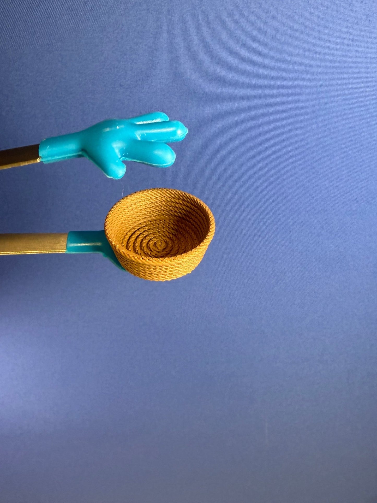 Miniature Brown Rope Basket – Tiny Organizer for Dollhouse Decor - Speech and Smile