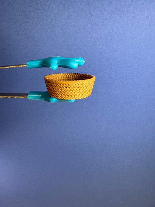 Miniature Brown Rope Basket – Tiny Organizer for Dollhouse Decor - Speech and Smile