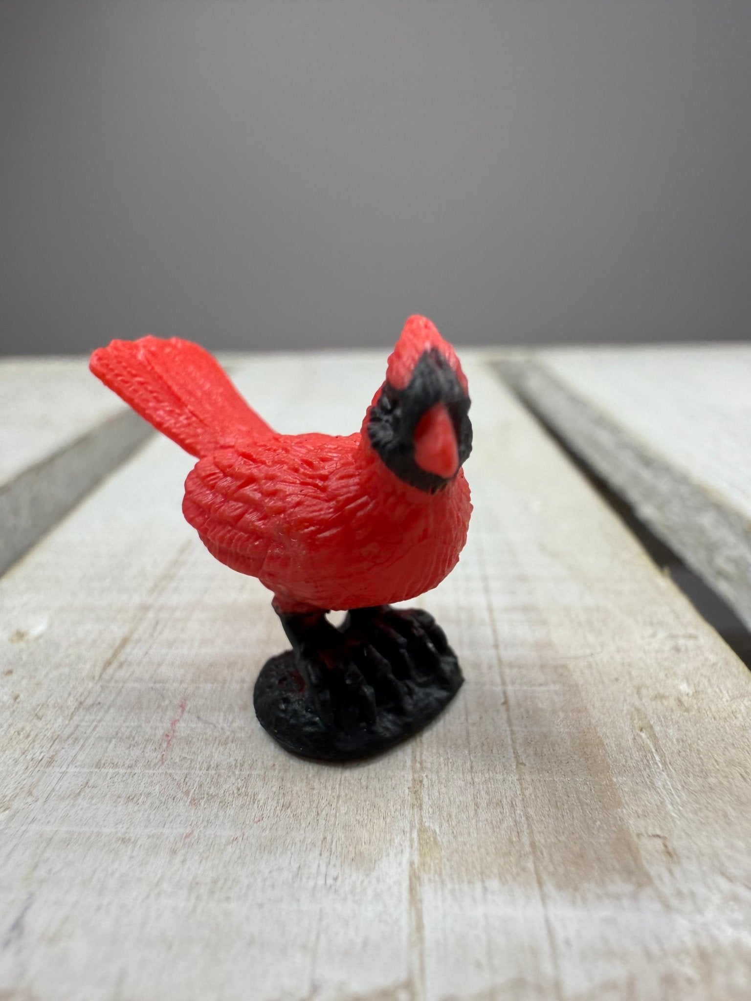 Miniature Cardinals – Tiny Red Bird Figurines – Mini Bird Trinkets - Montessori Miniatures - Speech and Smile