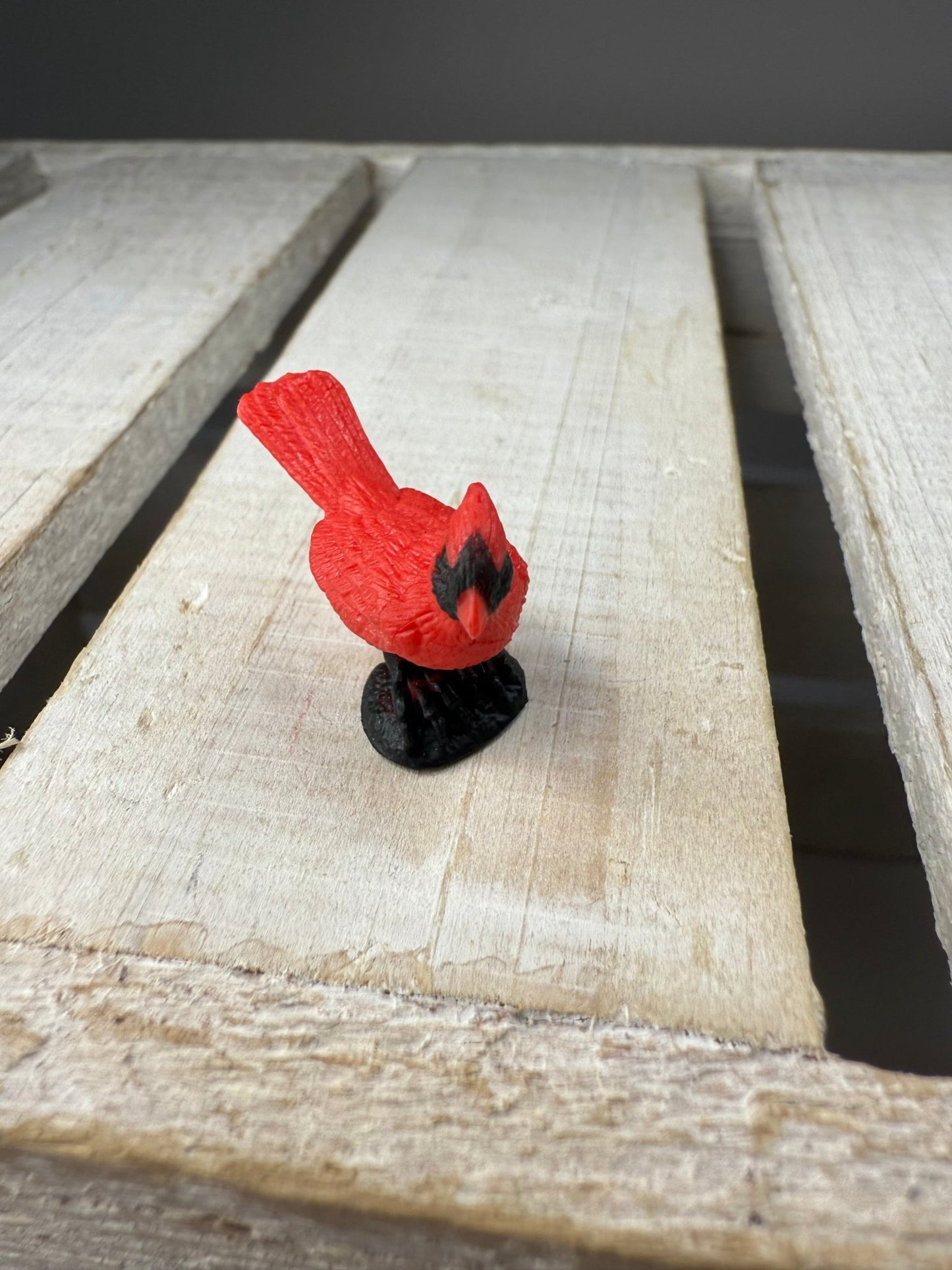 Miniature Cardinals – Tiny Red Bird Figurines – Mini Bird Trinkets - Montessori Miniatures - Speech and Smile