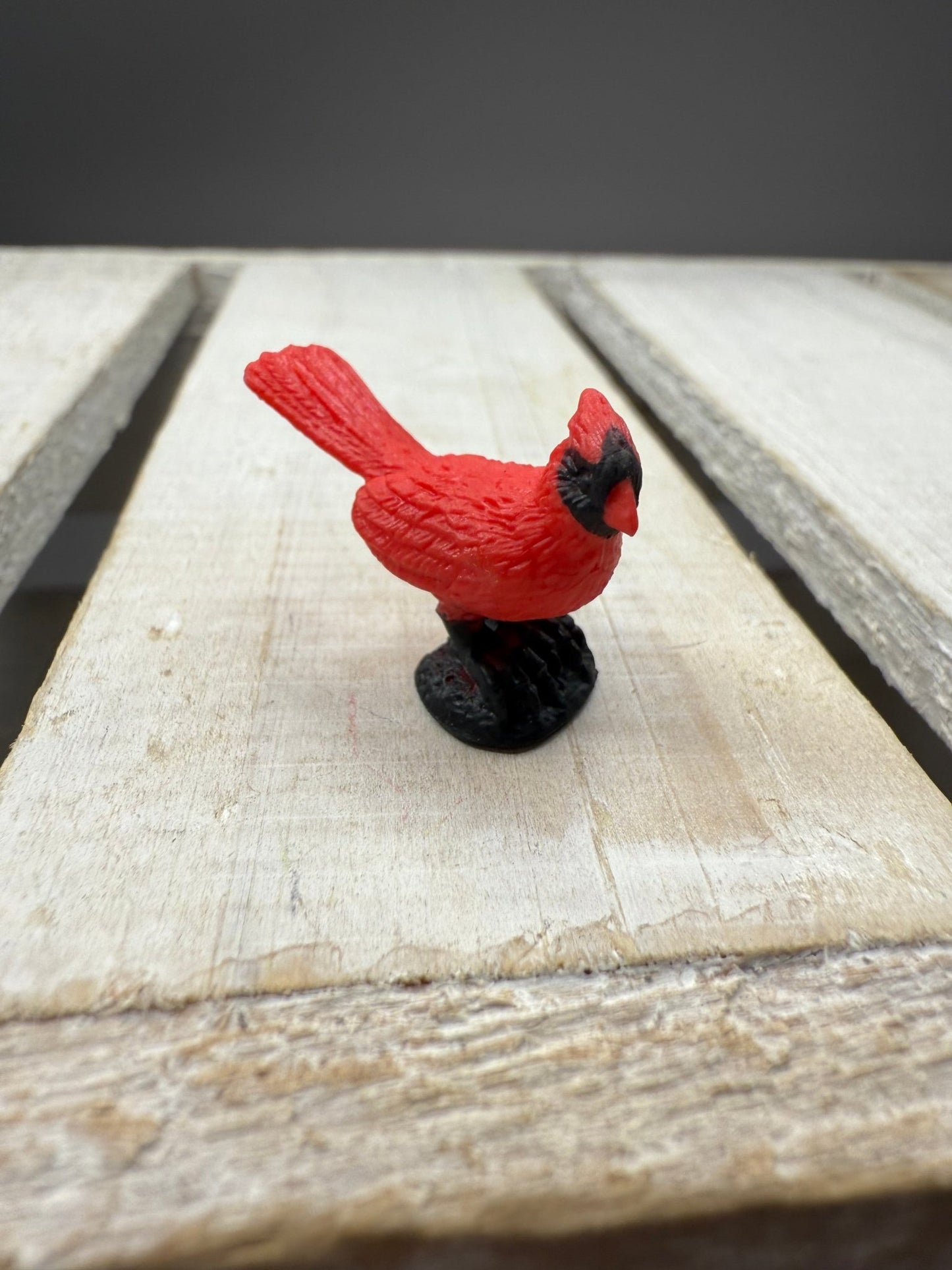 Miniature Cardinals – Tiny Red Bird Figurines – Mini Bird Trinkets - Montessori Miniatures - Speech and Smile