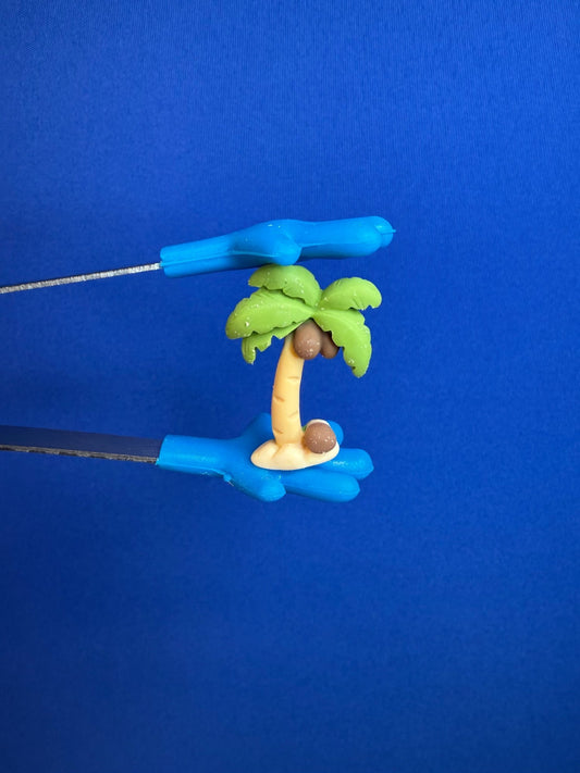 Miniature COCONUT Tree Chicka Chicka Boom Boom Tree - Palm tree Trinket - Speech and Smile