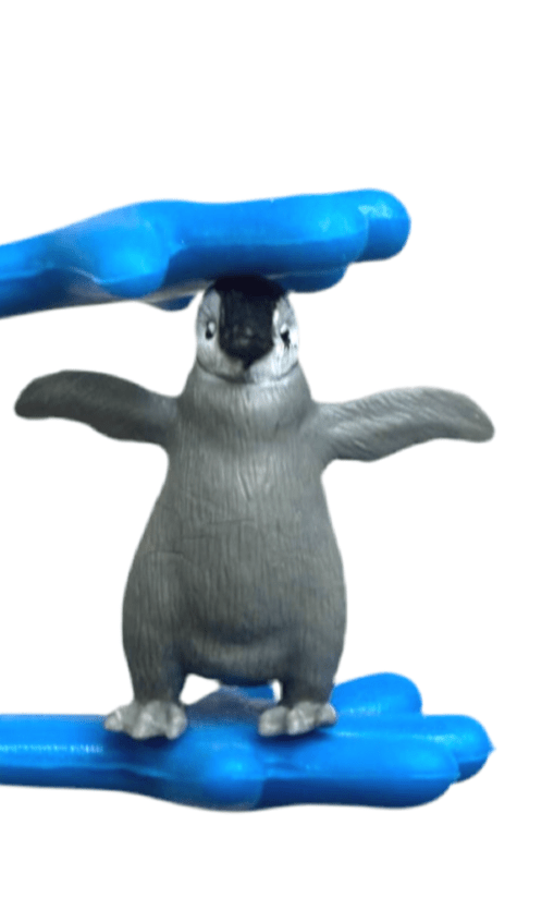 Miniature EMPEROR PENGUIN figurine penguin chicks Say and Play Mini Objects for Speech Therapy Arctic Minis Animal for Dollhouse, diorama - Speech and Smile